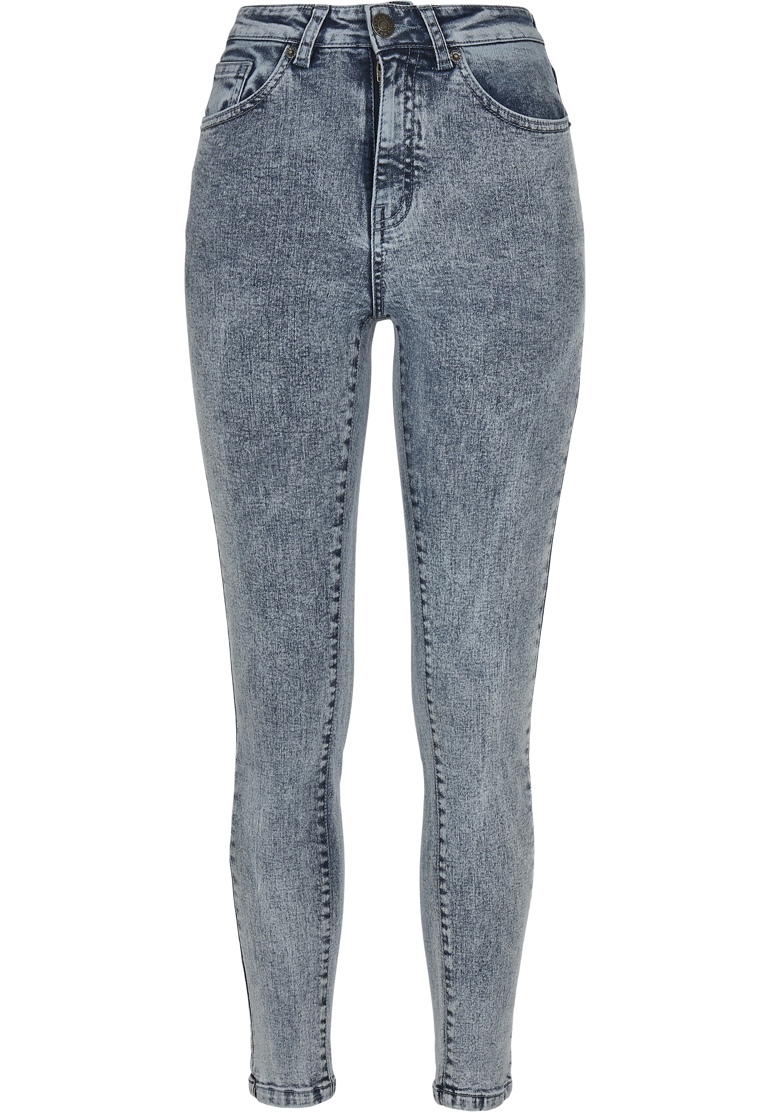 Ladies High Waist Skinny Jeans light skyblue acid washed 30/32 - variant image 5
