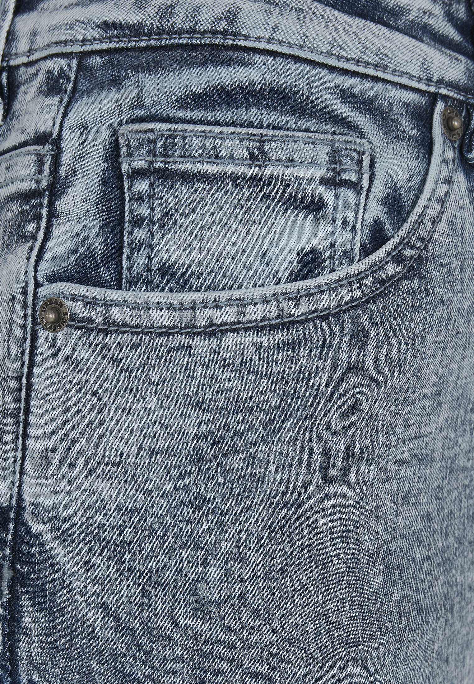 Ladies High Waist Skinny Jeans light skyblue acid washed 30/32 - variant image 9