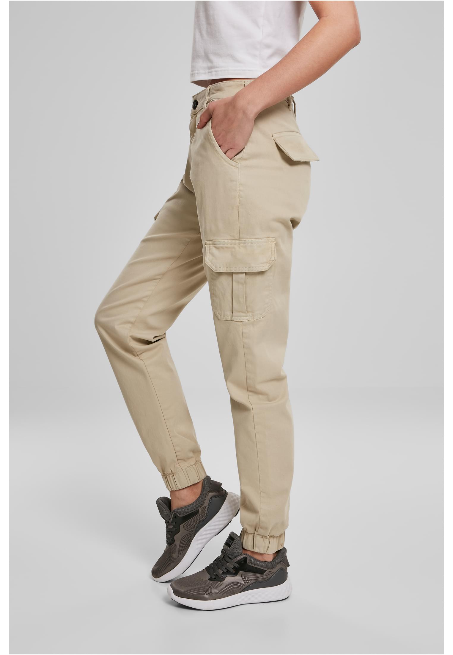 Ladies High Waist Cargo Pants concrete 26 - variant image 1