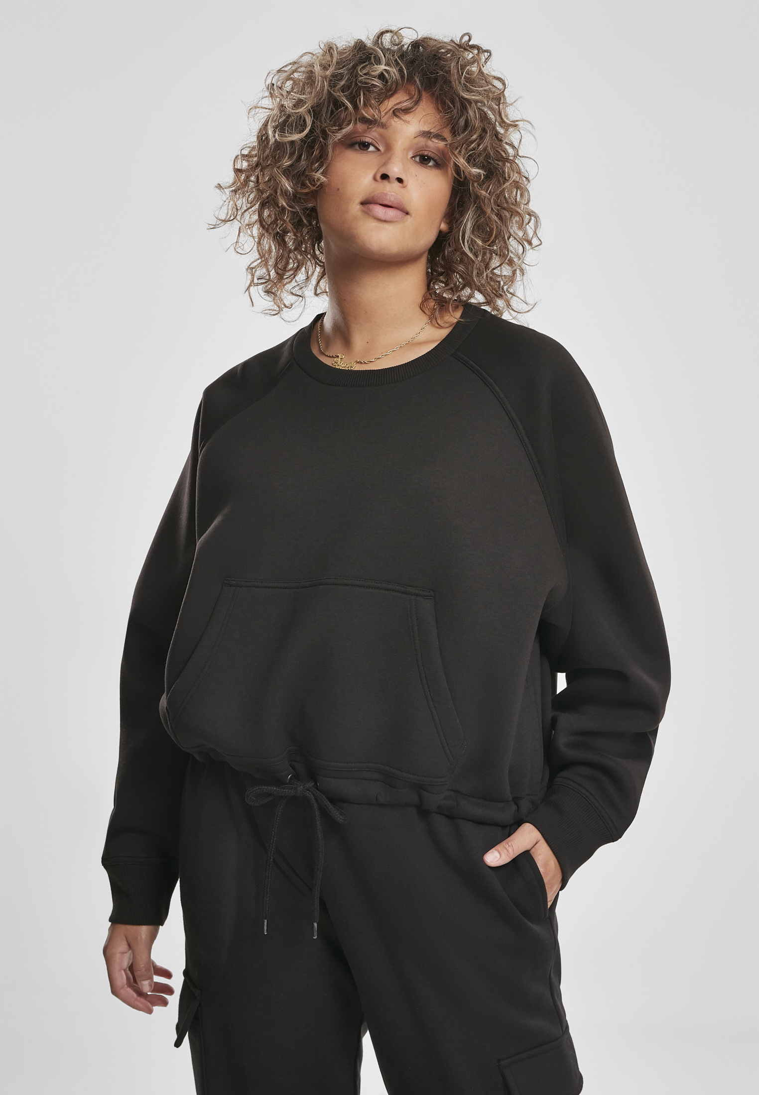 Dames Coupe-à-la-jete Raglan Court Short Noir 3XL
 - variant image 5