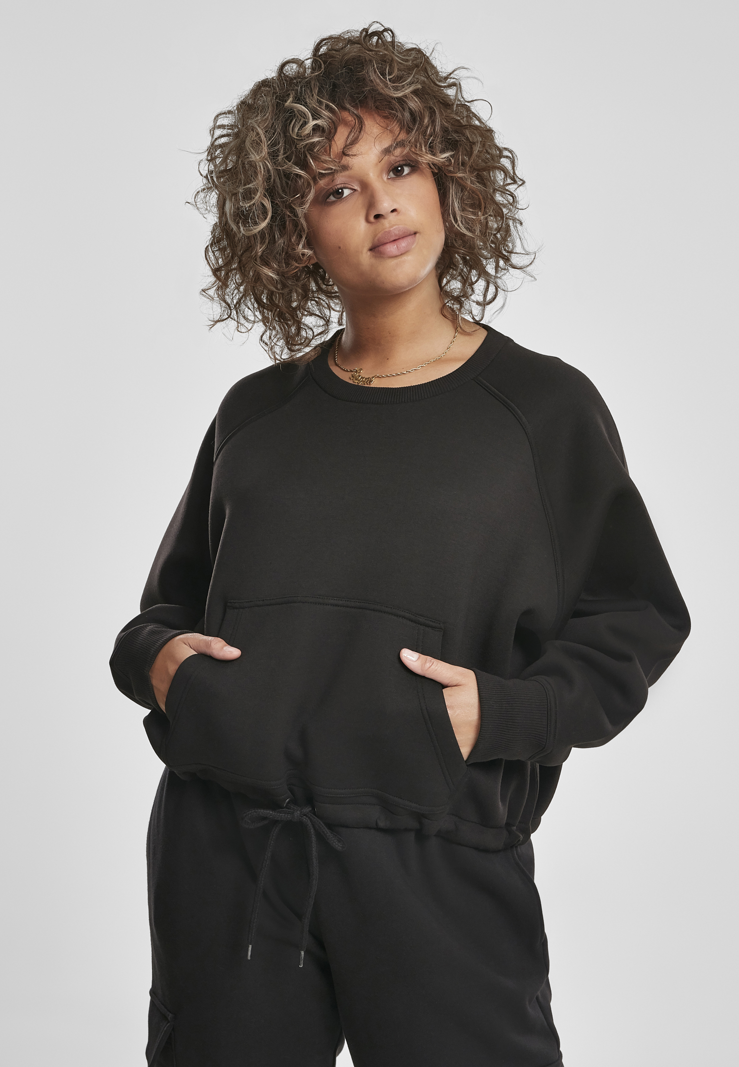 Dames Coupe-à-la-jete Raglan Court Short Noir 3XL
 - alternate variant 1