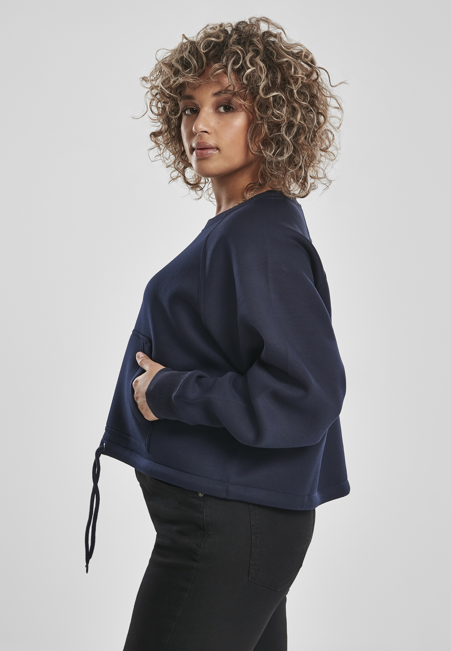 Dames Coupe-vent Court Raglan Crew midnightnavy 3XL
 - variant image 1