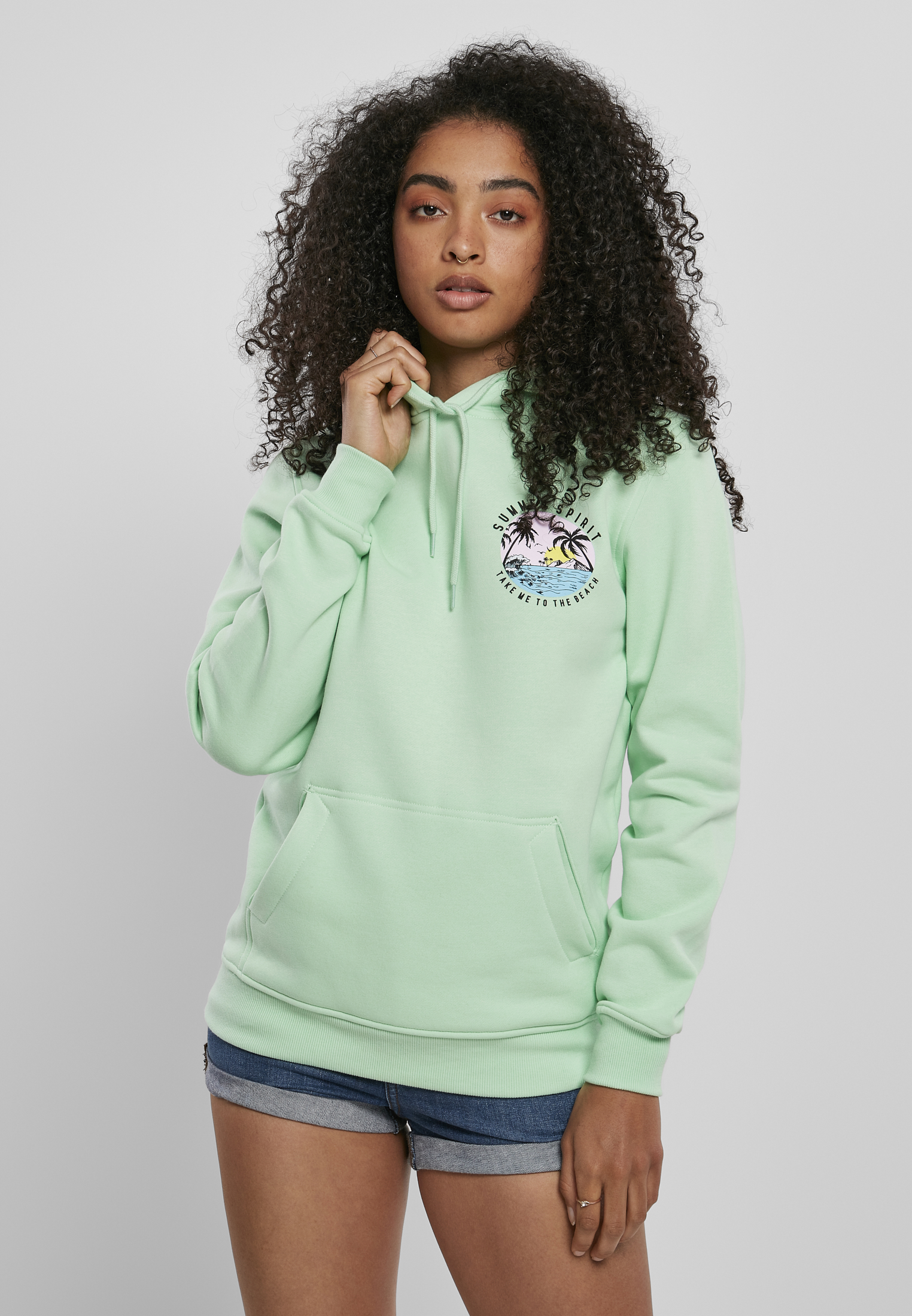 Ladies Summer Spirit Hoody neo mint L - alternate variant 1