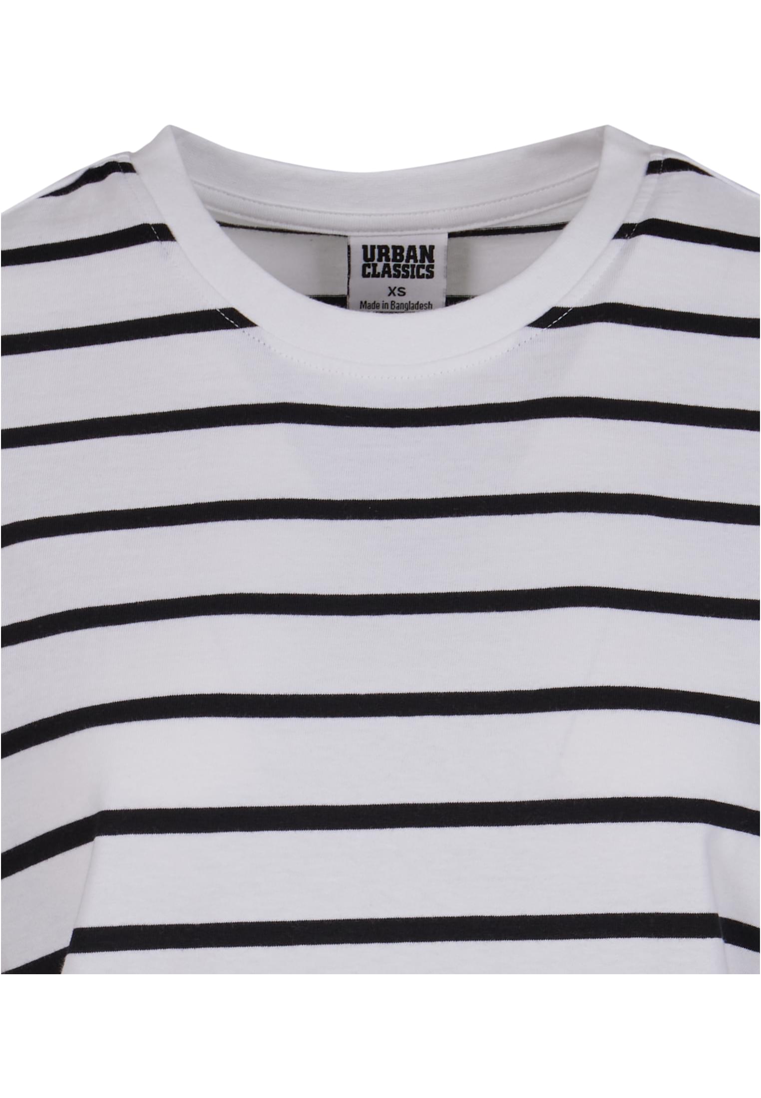 Ladies Striped Boxy Tee black/white 3XL - variant image 7