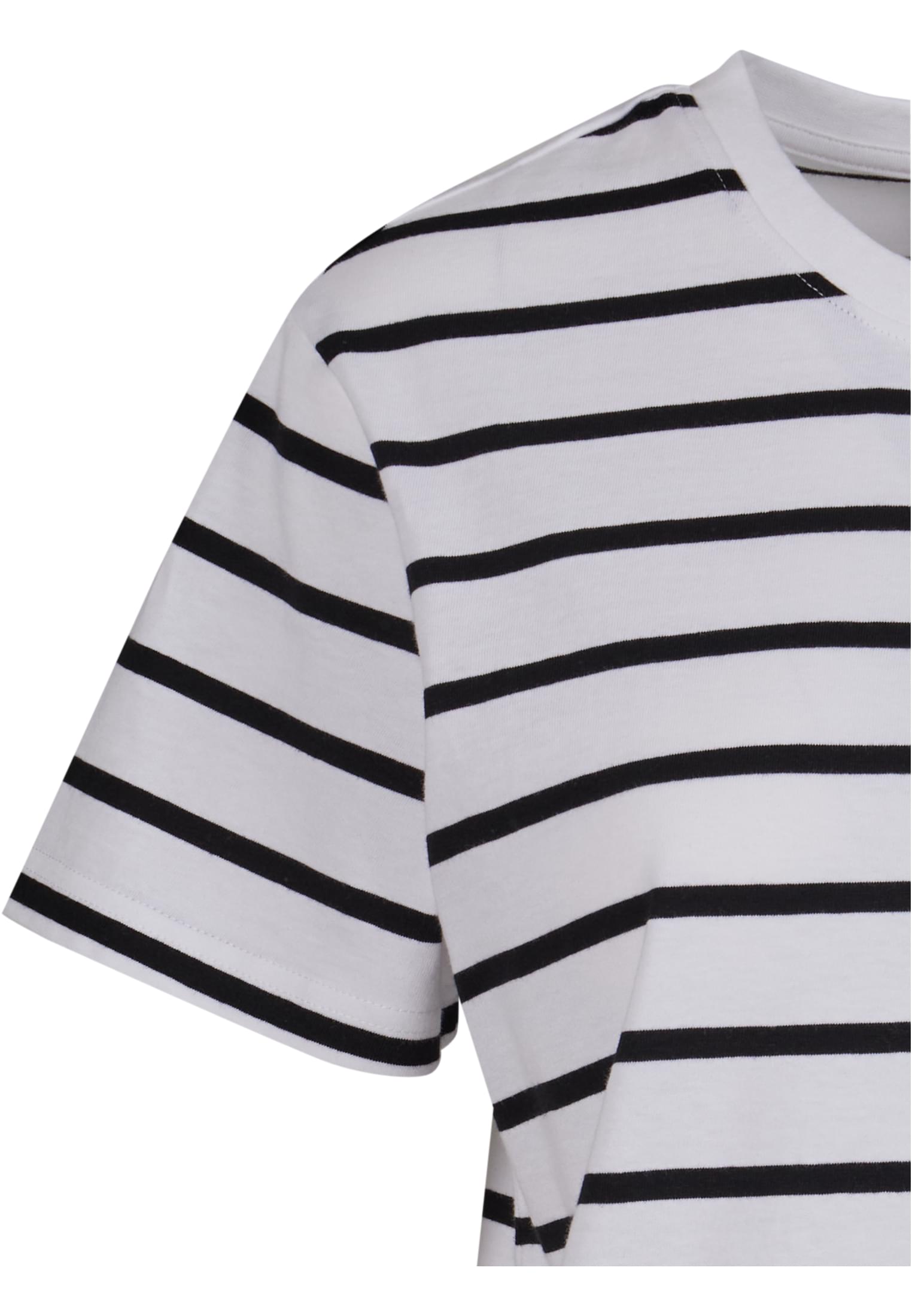 Ladies Striped Boxy Tee black/white 3XL - variant image 8