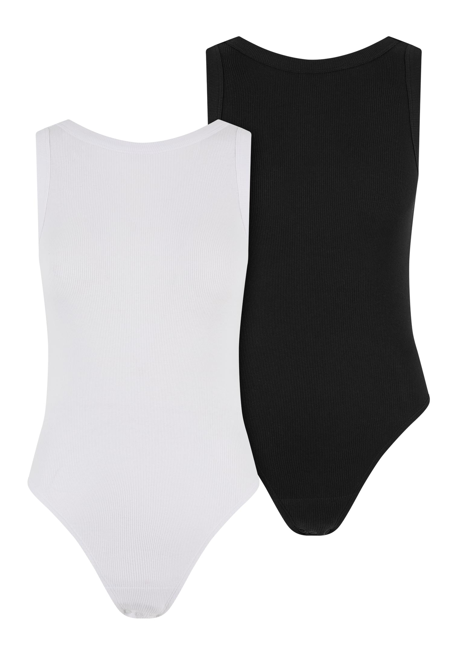 Ladies Rib Tank Body 2-Pack white+black 3XL - variant image 5