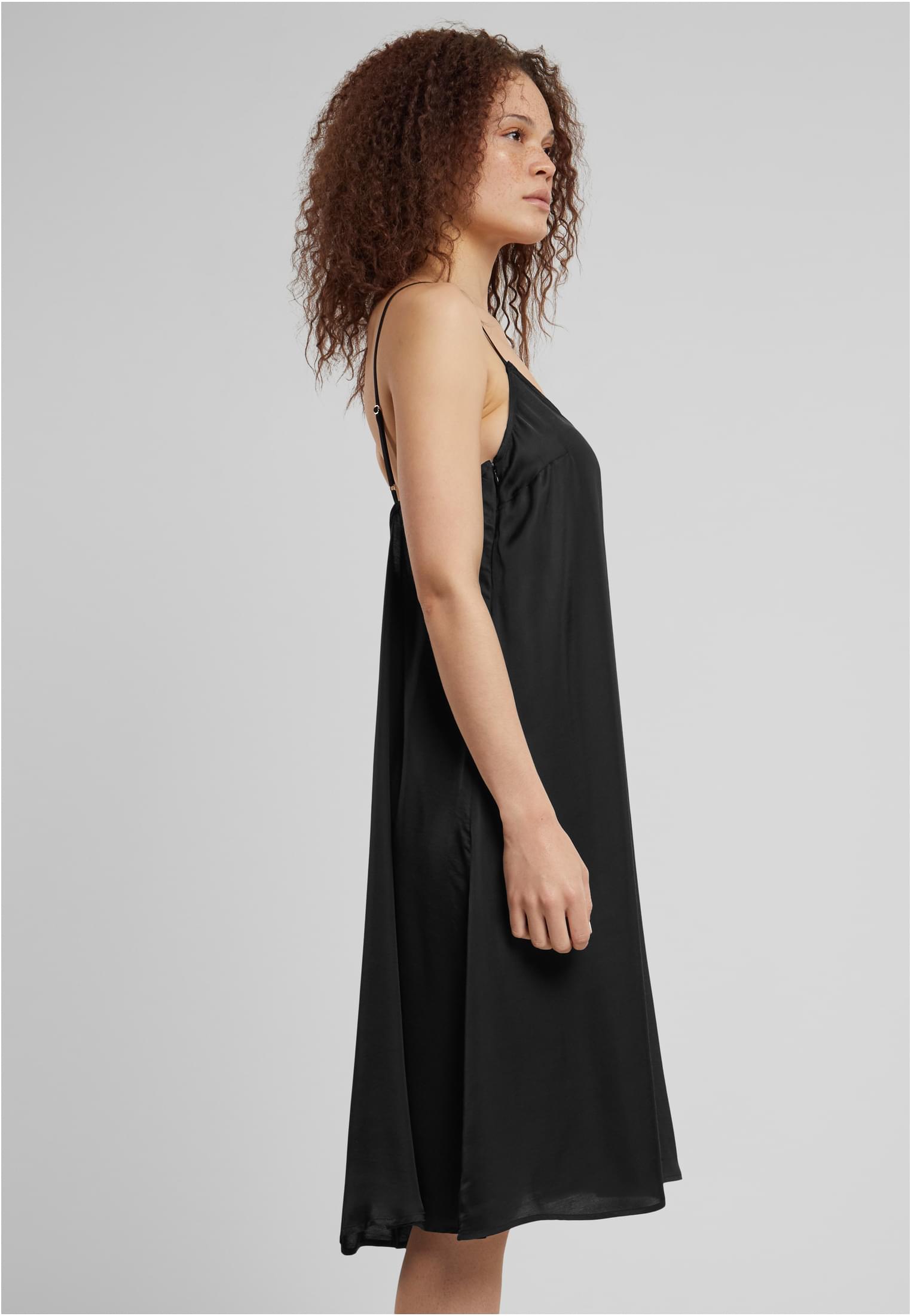 Ladies Viscose Satin Slip Dress black 3XL - variant image 3