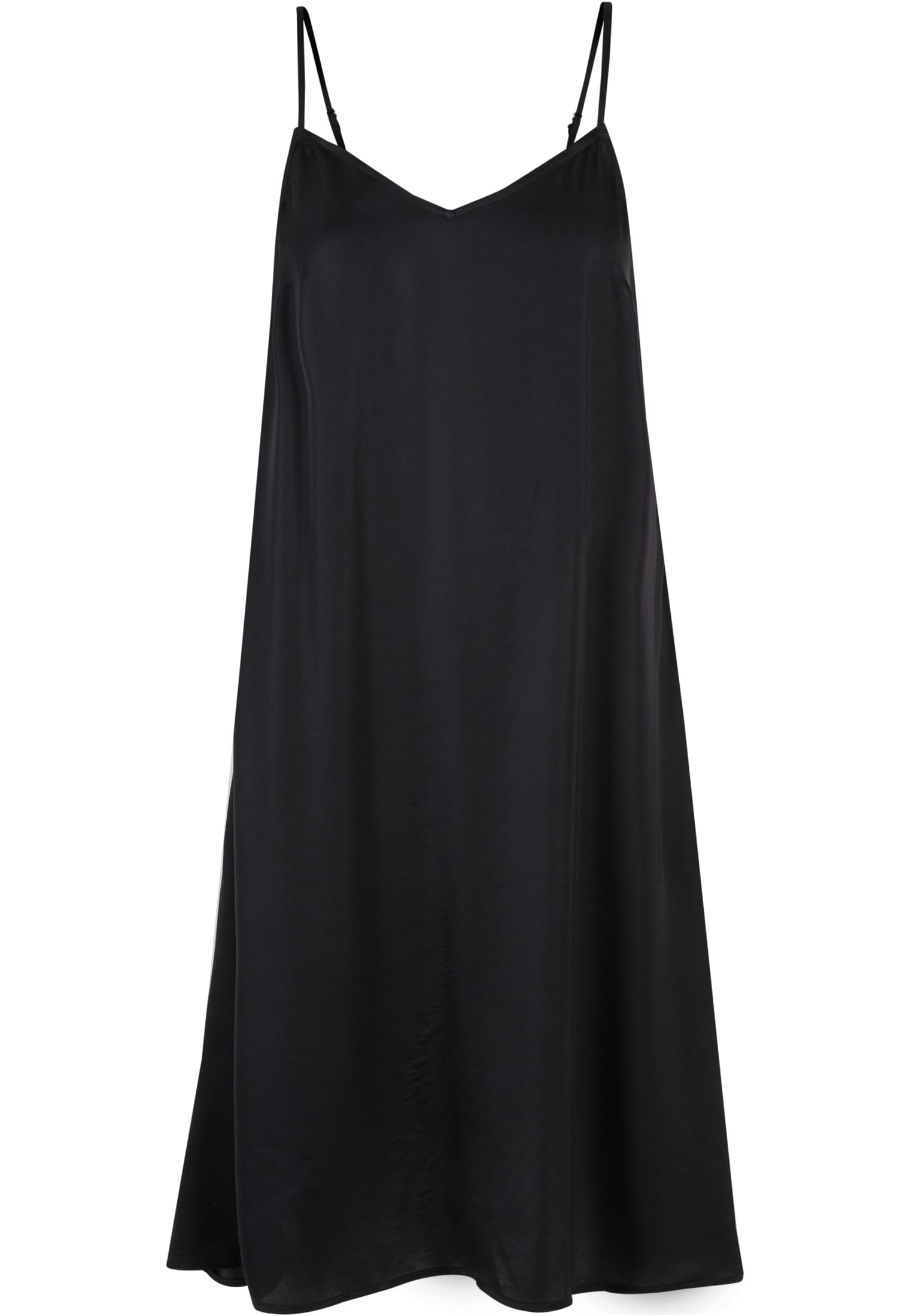 Ladies Viscose Satin Slip Dress black 3XL - variant image 5