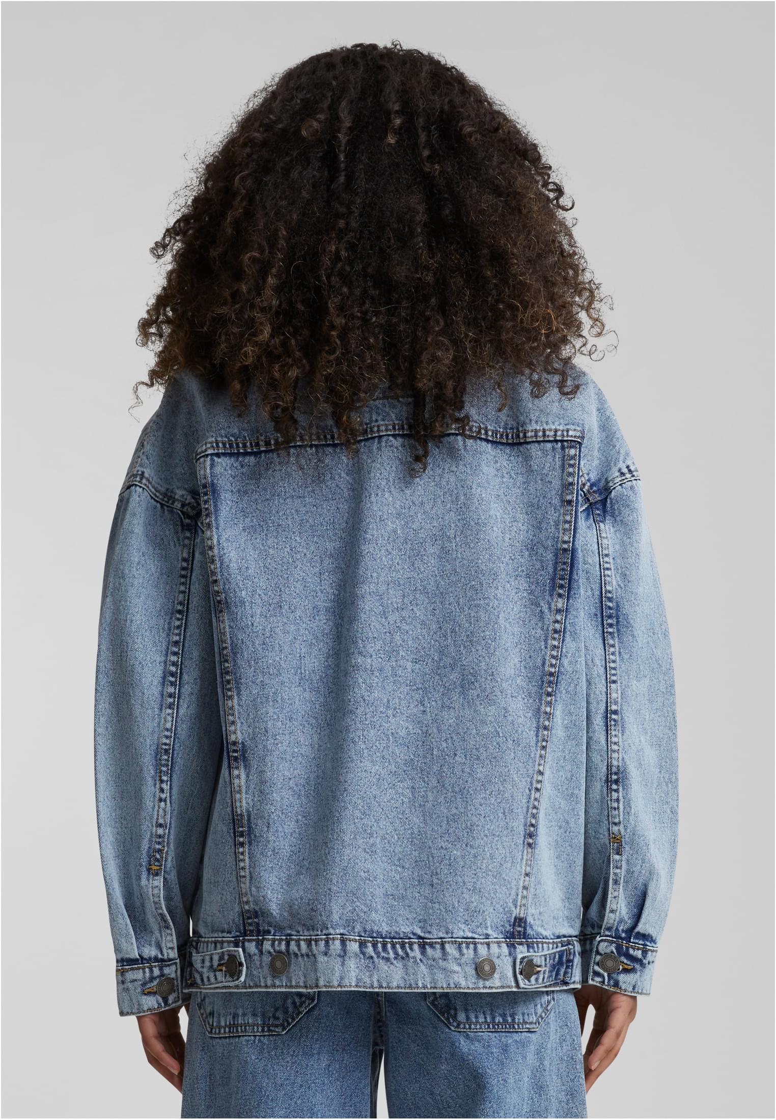 Ladies Oversized 90‘s Denim Jacket tinted lightblue washed 3XL - variant image 1