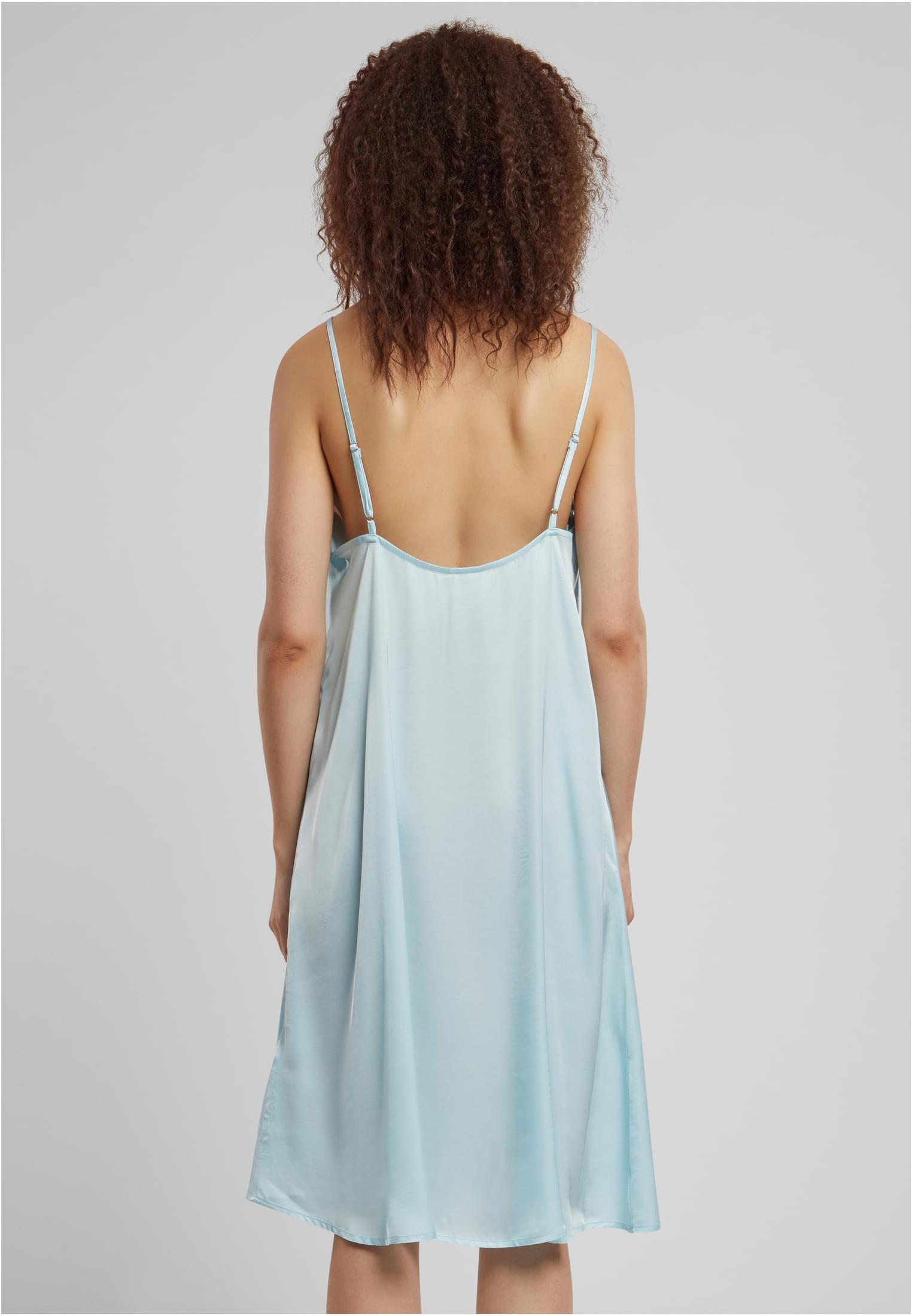 Ladies Viscose Satin Slip Dress oceanblue 3XL - variant image 2