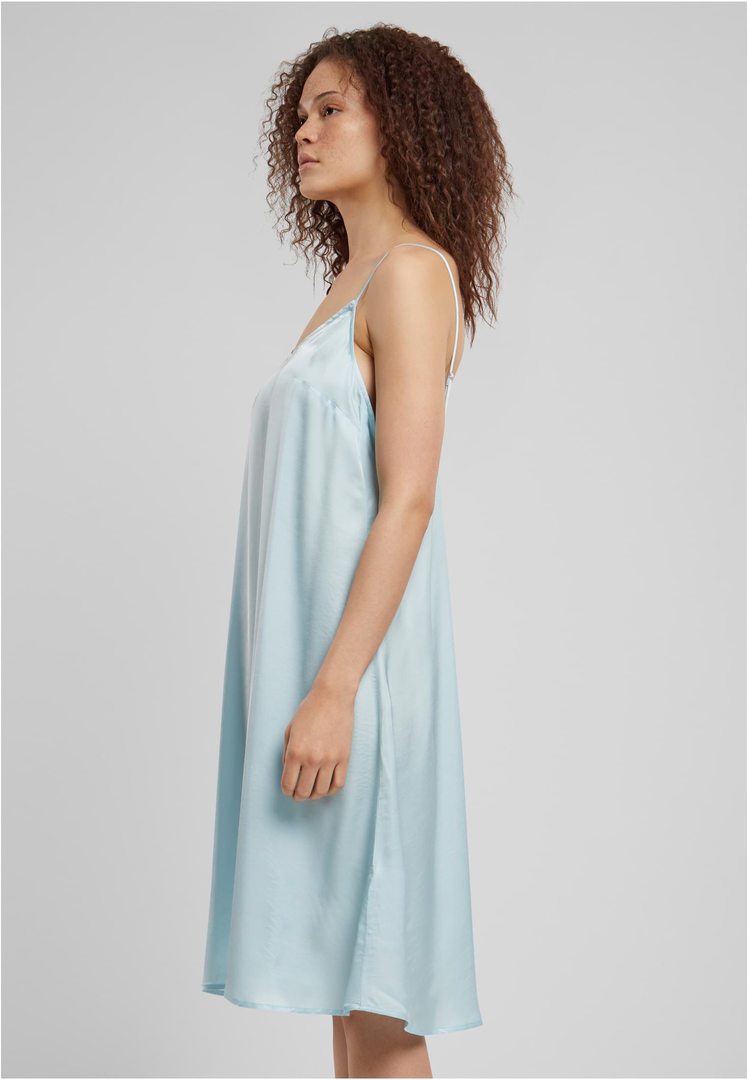 Ladies Viscose Satin Slip Dress oceanblue 3XL - variant image 1