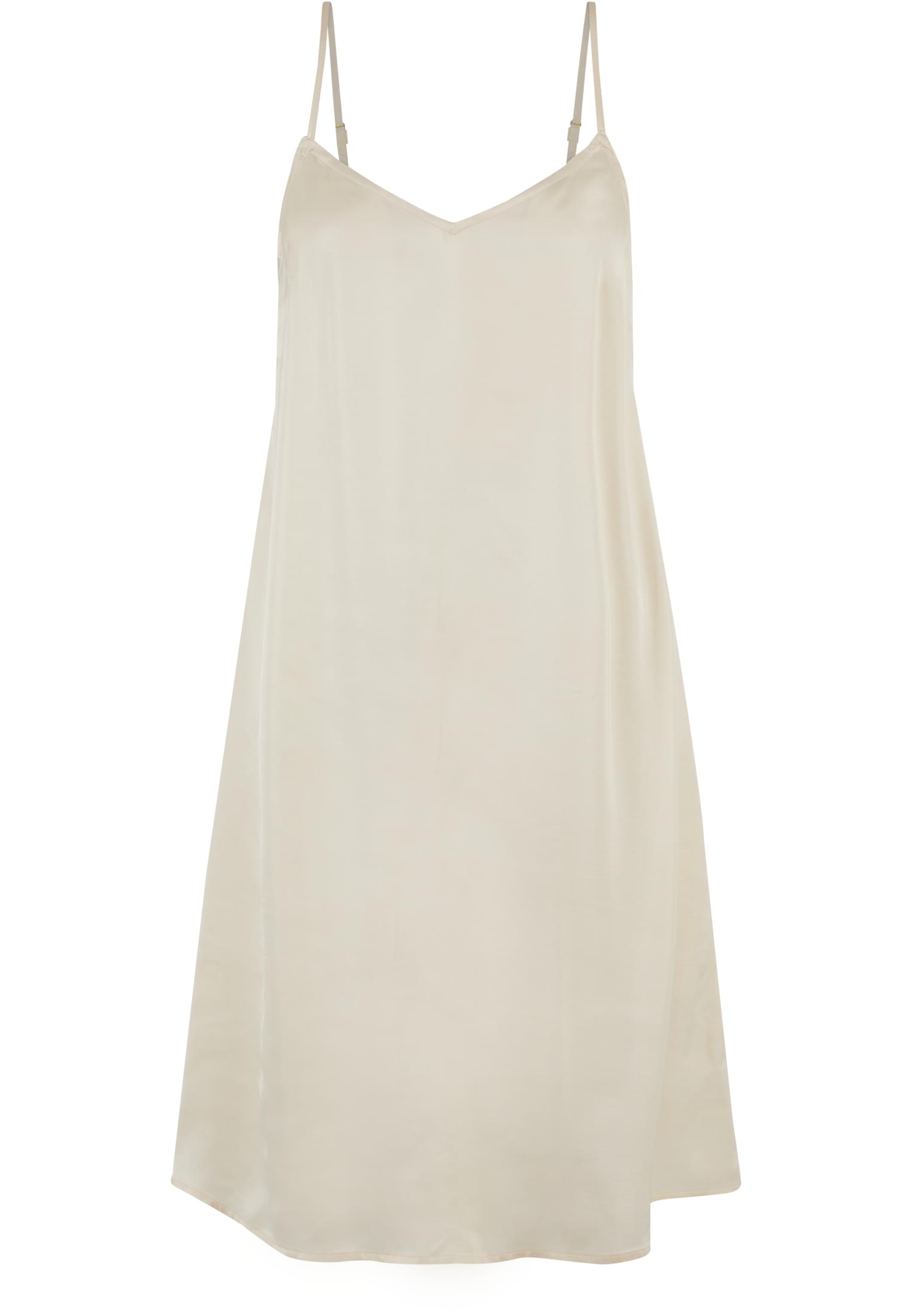 Ladies Viscose Satin Slip Dress whitesand 3XL - variant image 5