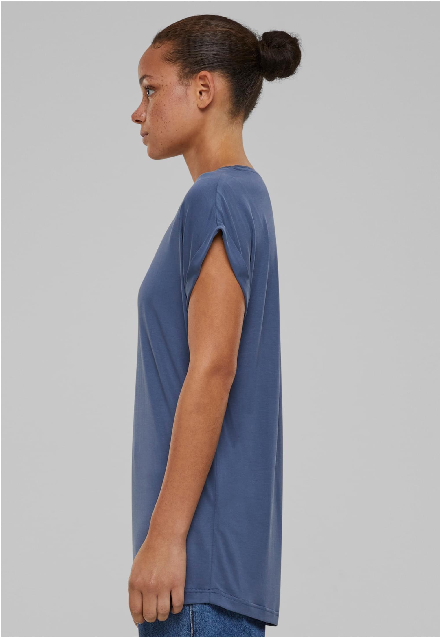 Ladies Modal Extended Shoulder Tee vintageblue 3XL - variant image 1