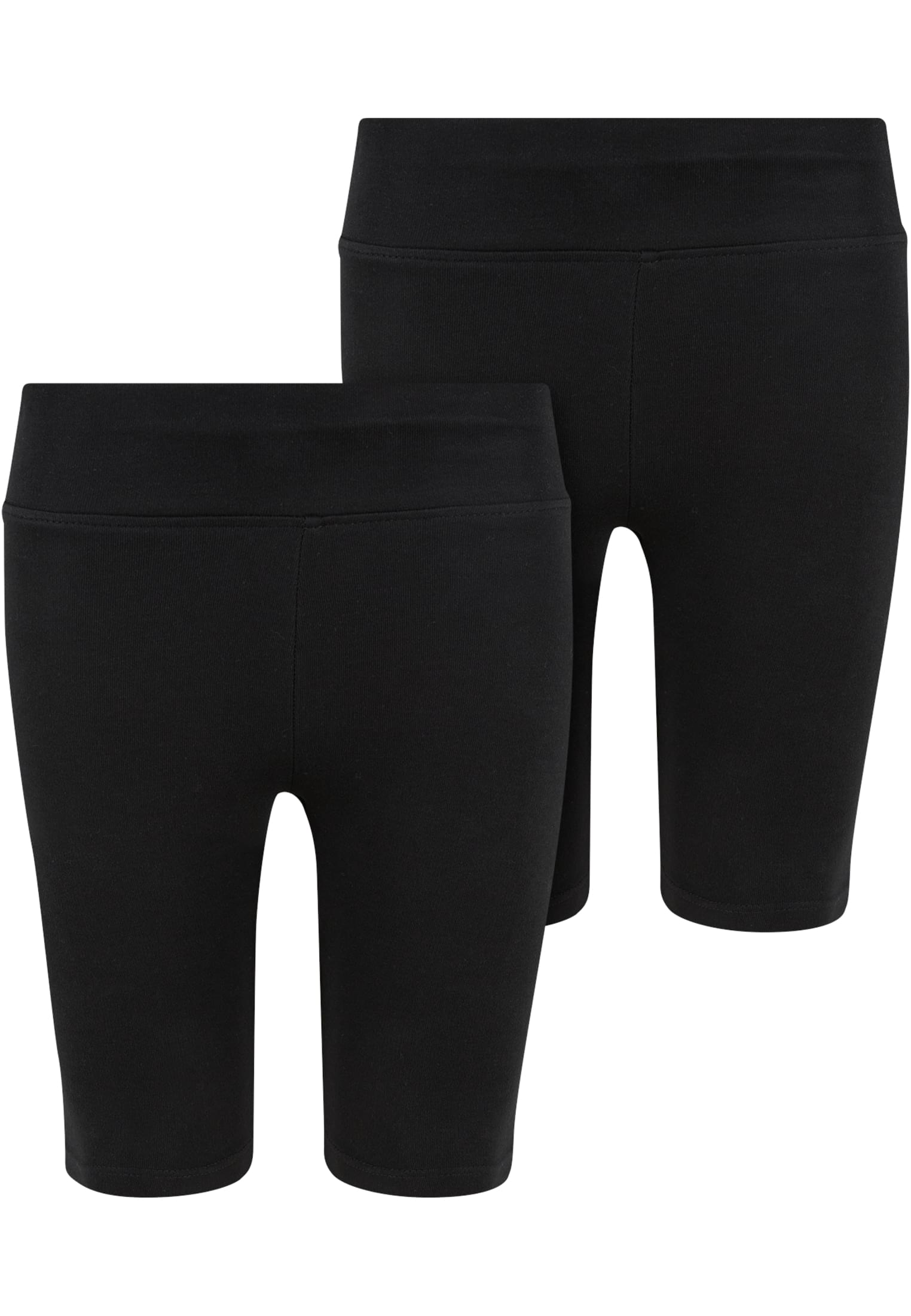 Girls High Waist Cycle Shorts 2-Pack black+black 110/116 - alternate variant 1