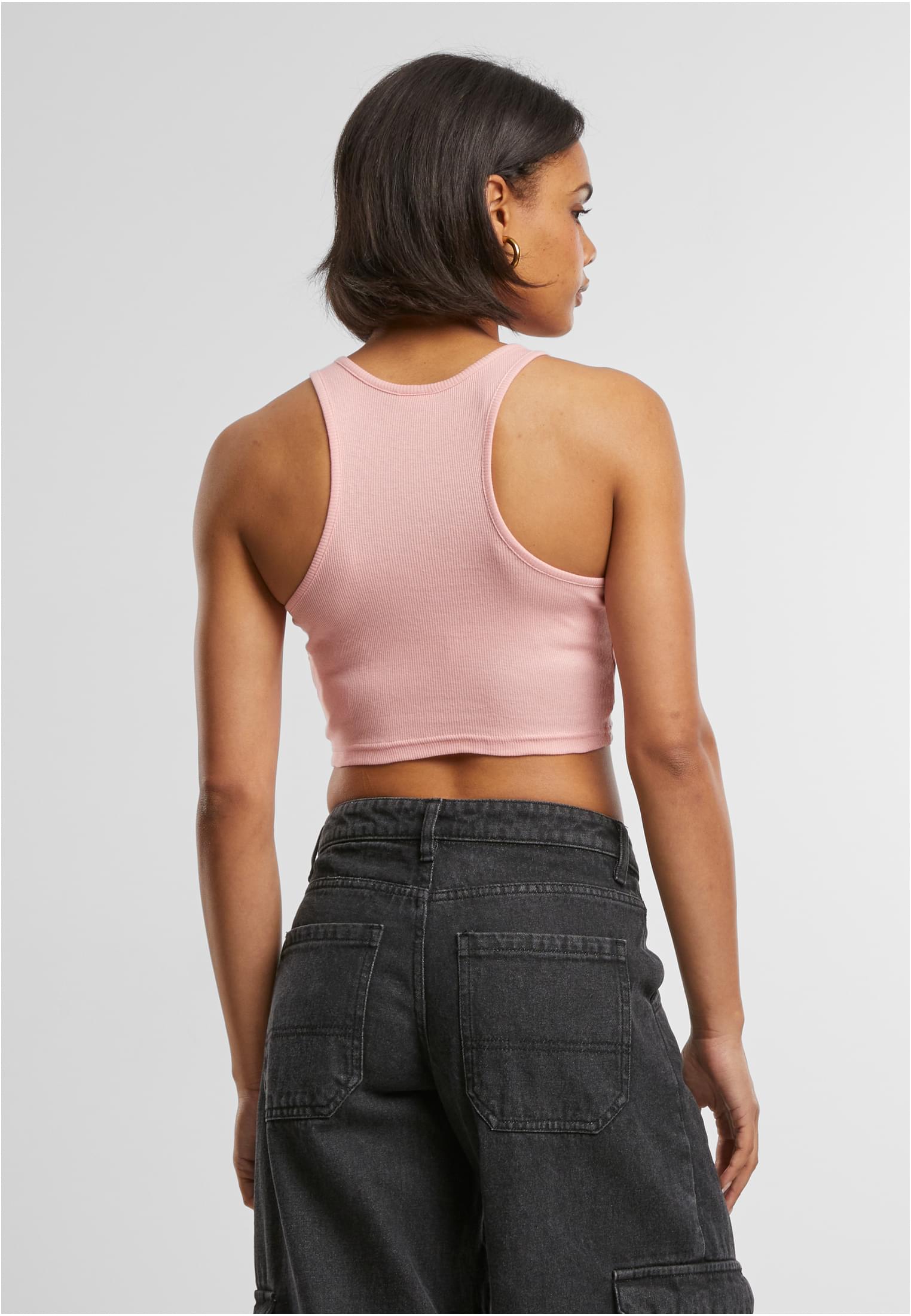 レディース  cropped ribbed top lemonadepink 3XL
 - variant image 2
