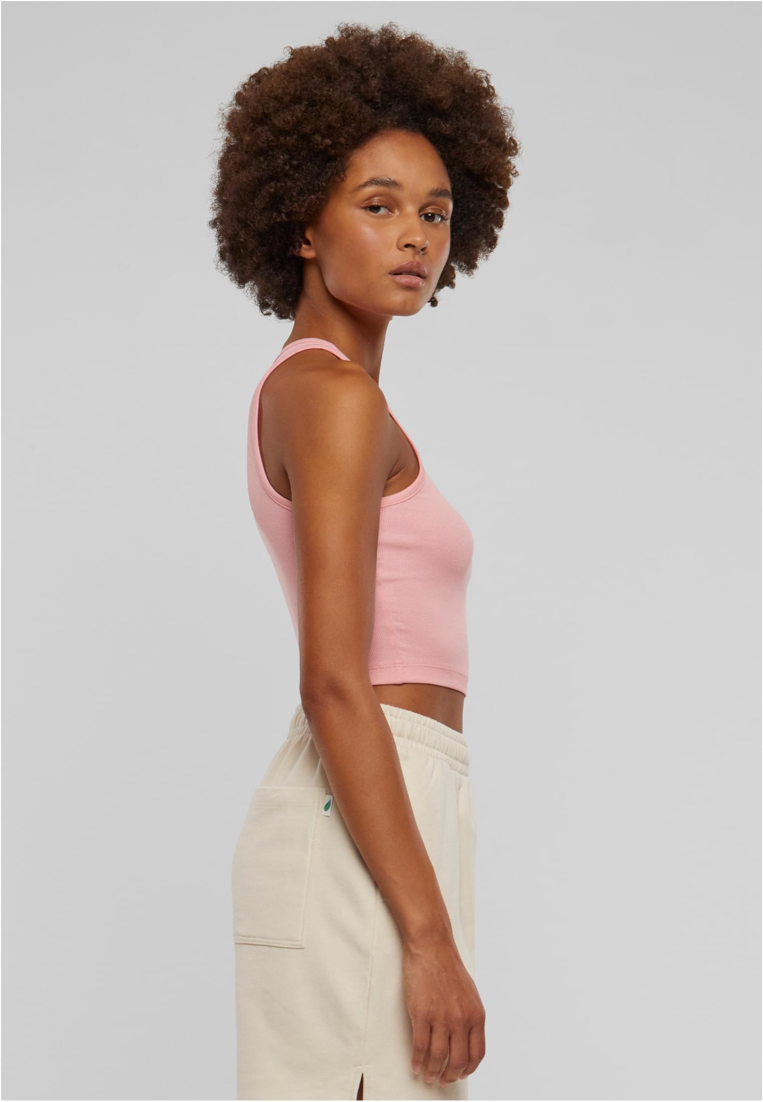 レディース  cropped ribbed top lemonadepink 3XL
 - variant image 3
