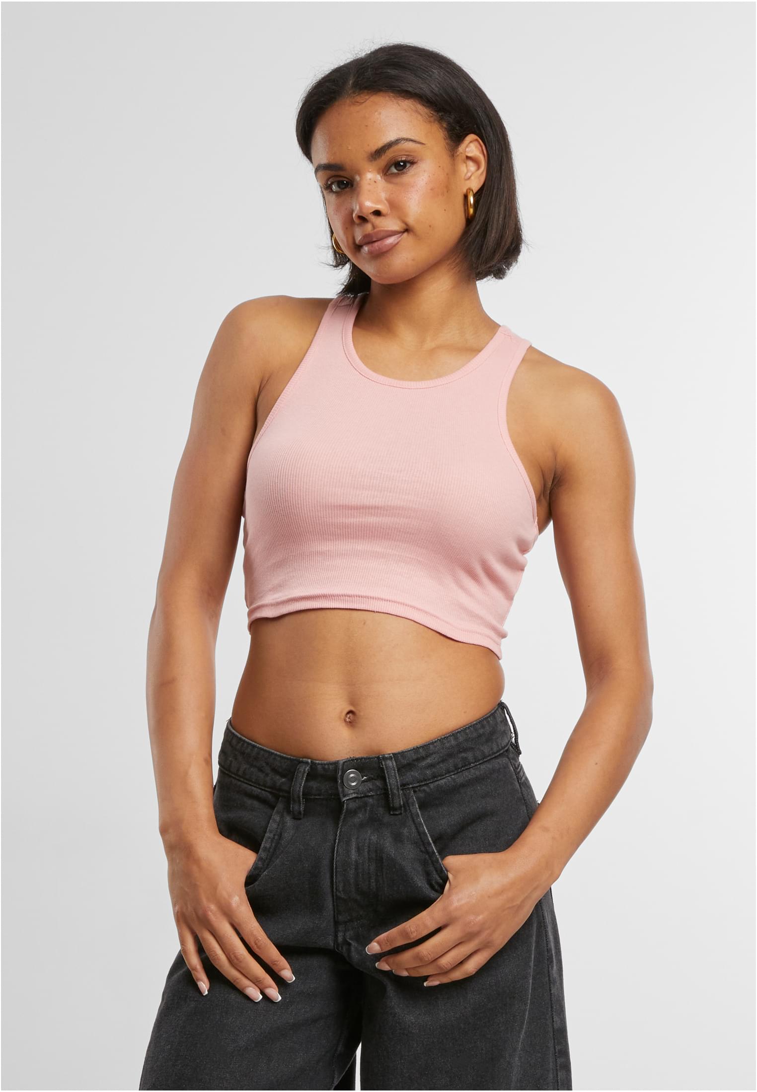レディース  cropped ribbed top lemonadepink 3XL
 - alternate variant 11