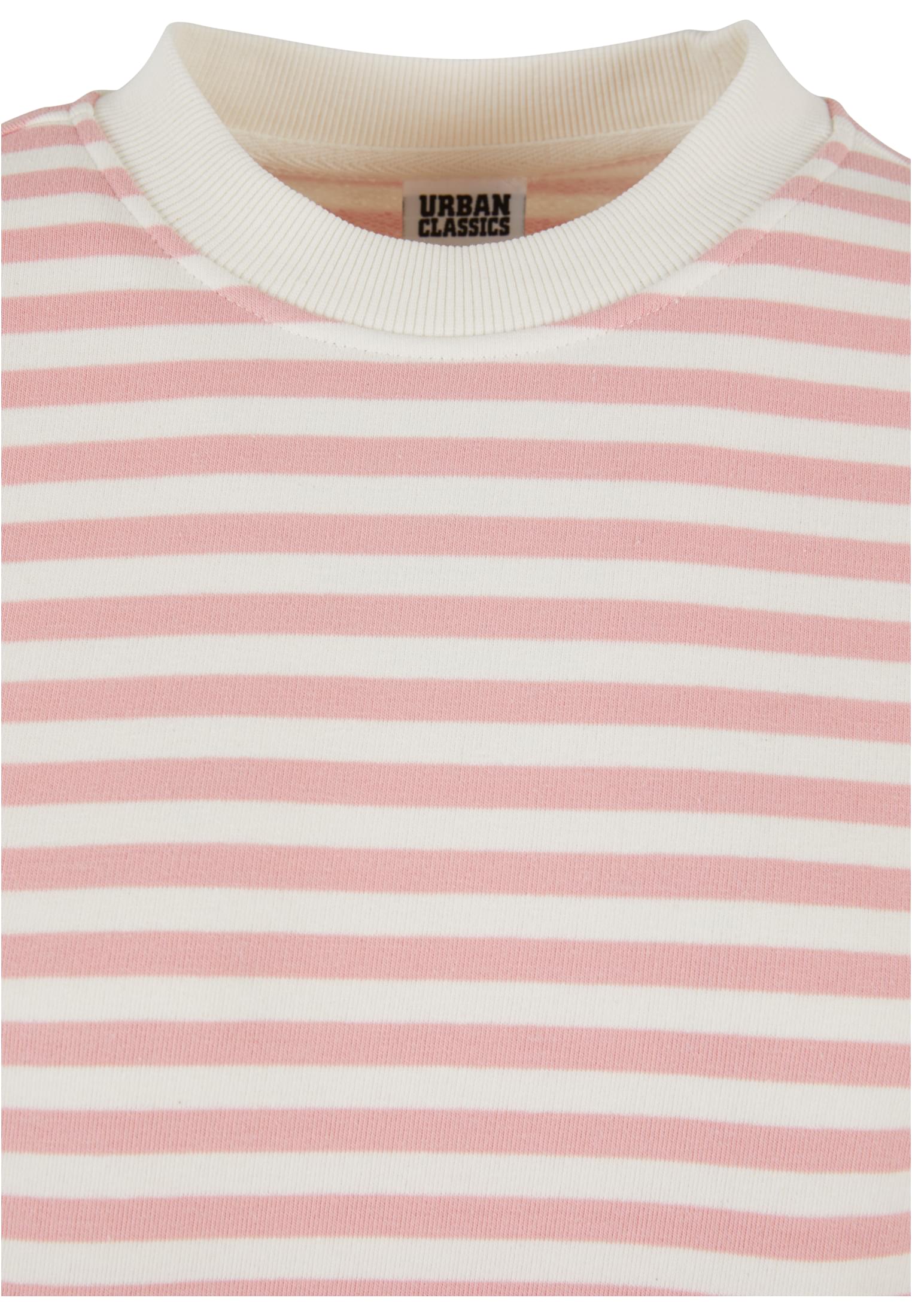 Ladies Oversized Striped Crewneck lemonadepink/whitesand 3XL - variant image 7