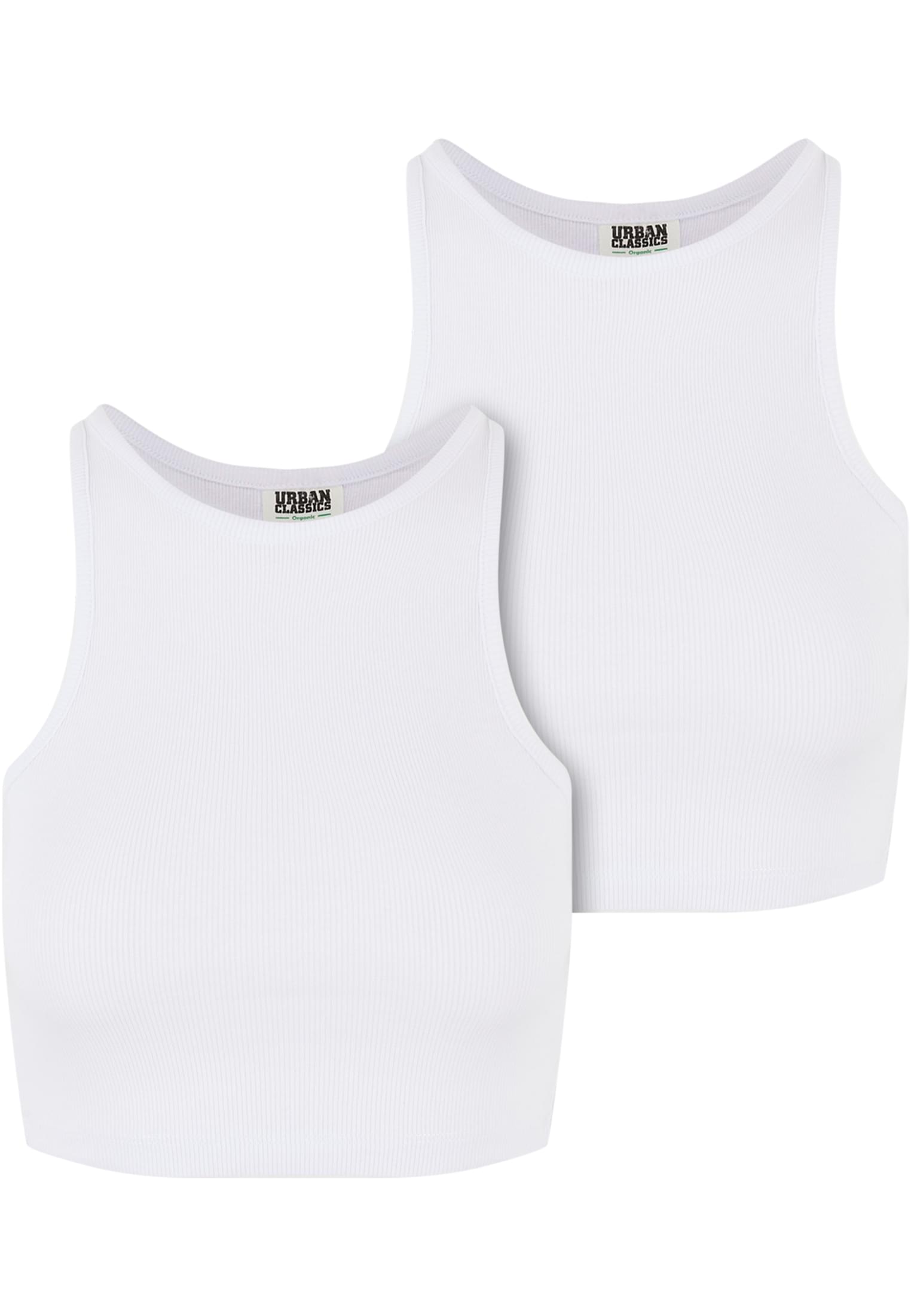 Femmes Haut Croisé Court 2-Pack blanc/blanc 3XL
 - variant image 4
