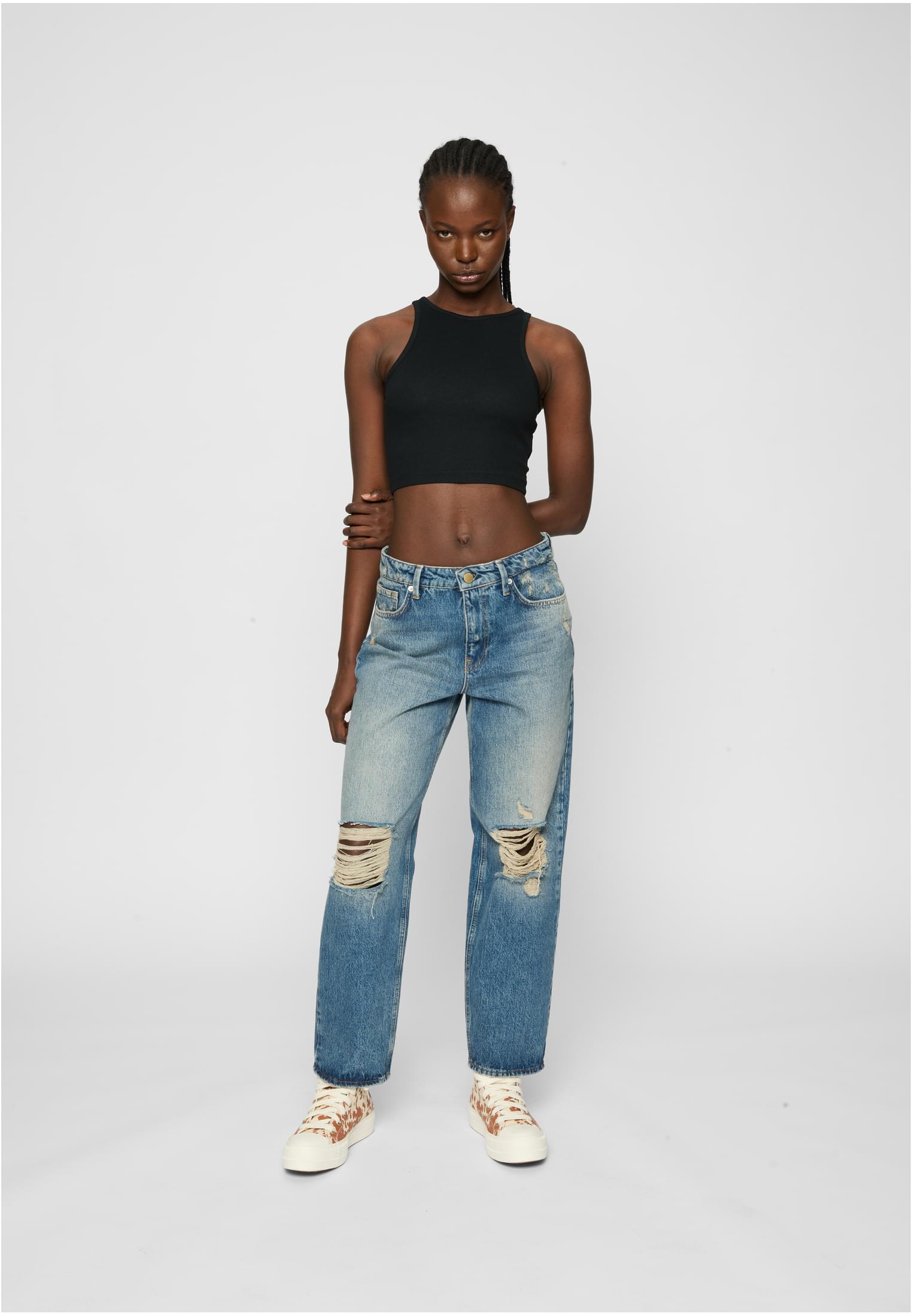 Ladies Organic Cropped Rib Top 2-Pack black/black 3XL - variant image 2