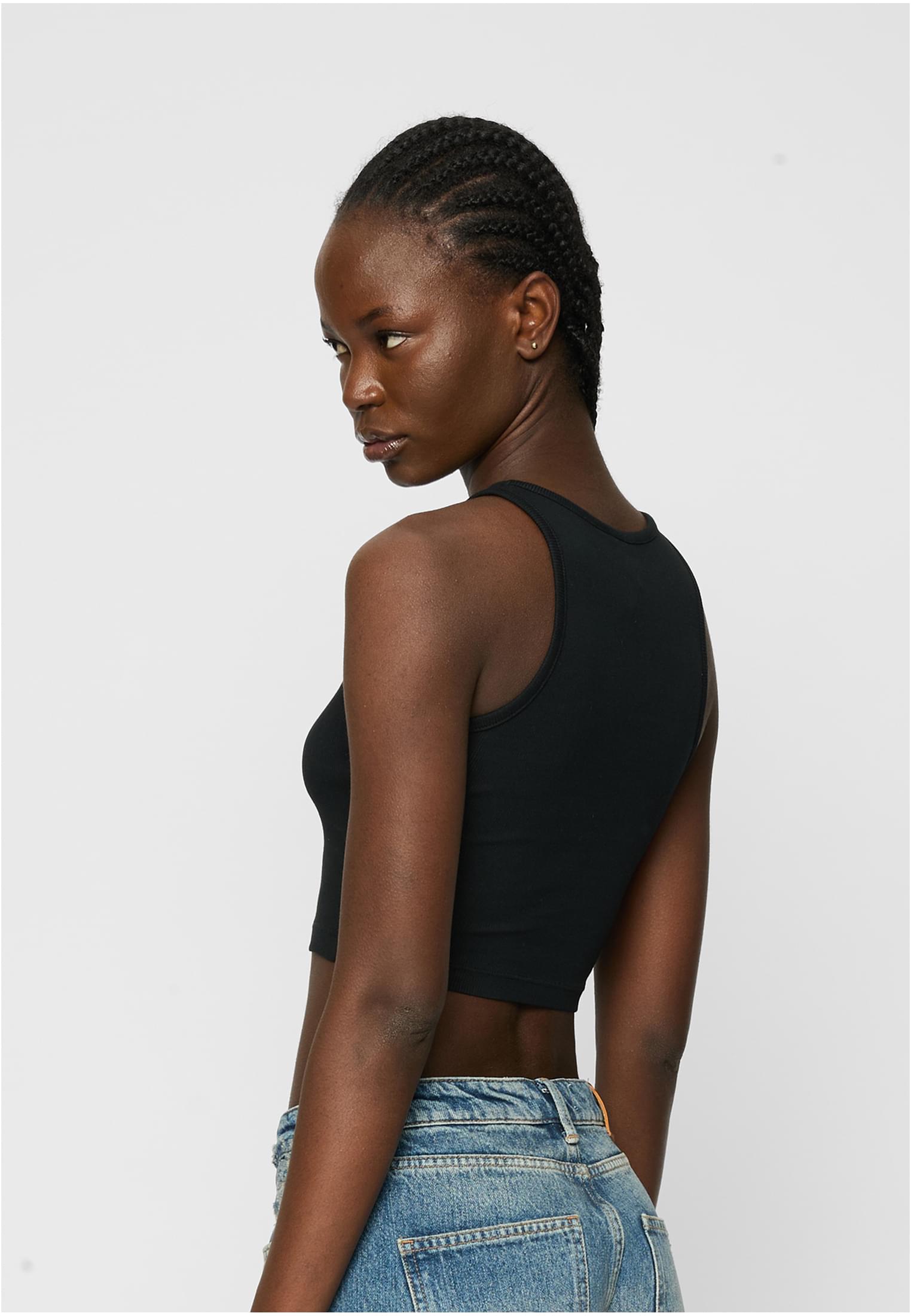Ladies Organic Cropped Rib Top 2-Pack black/black 3XL - variant image 1