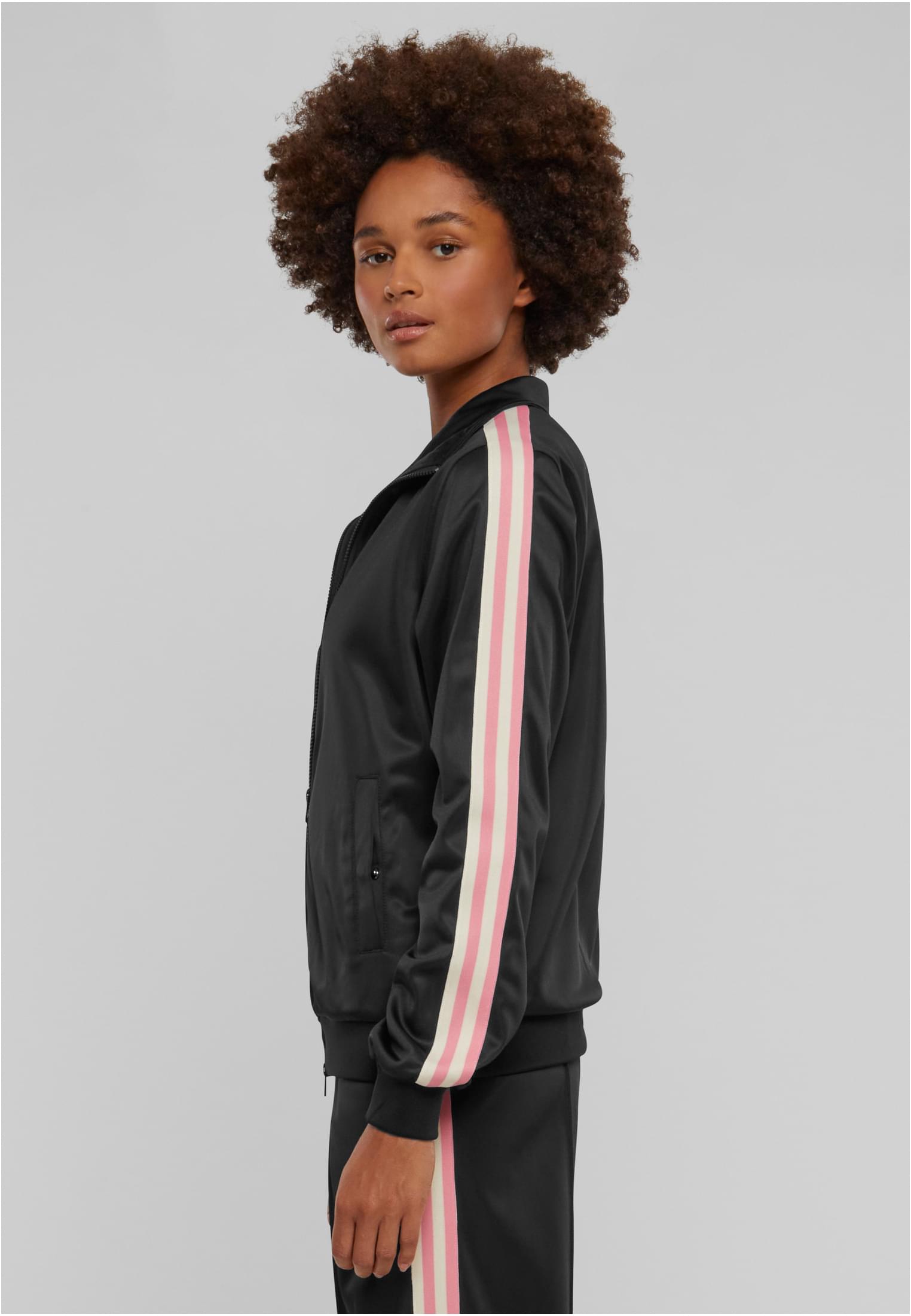 Frauen Retro Track Jacke schwarz 3XL
 - variant image 1
