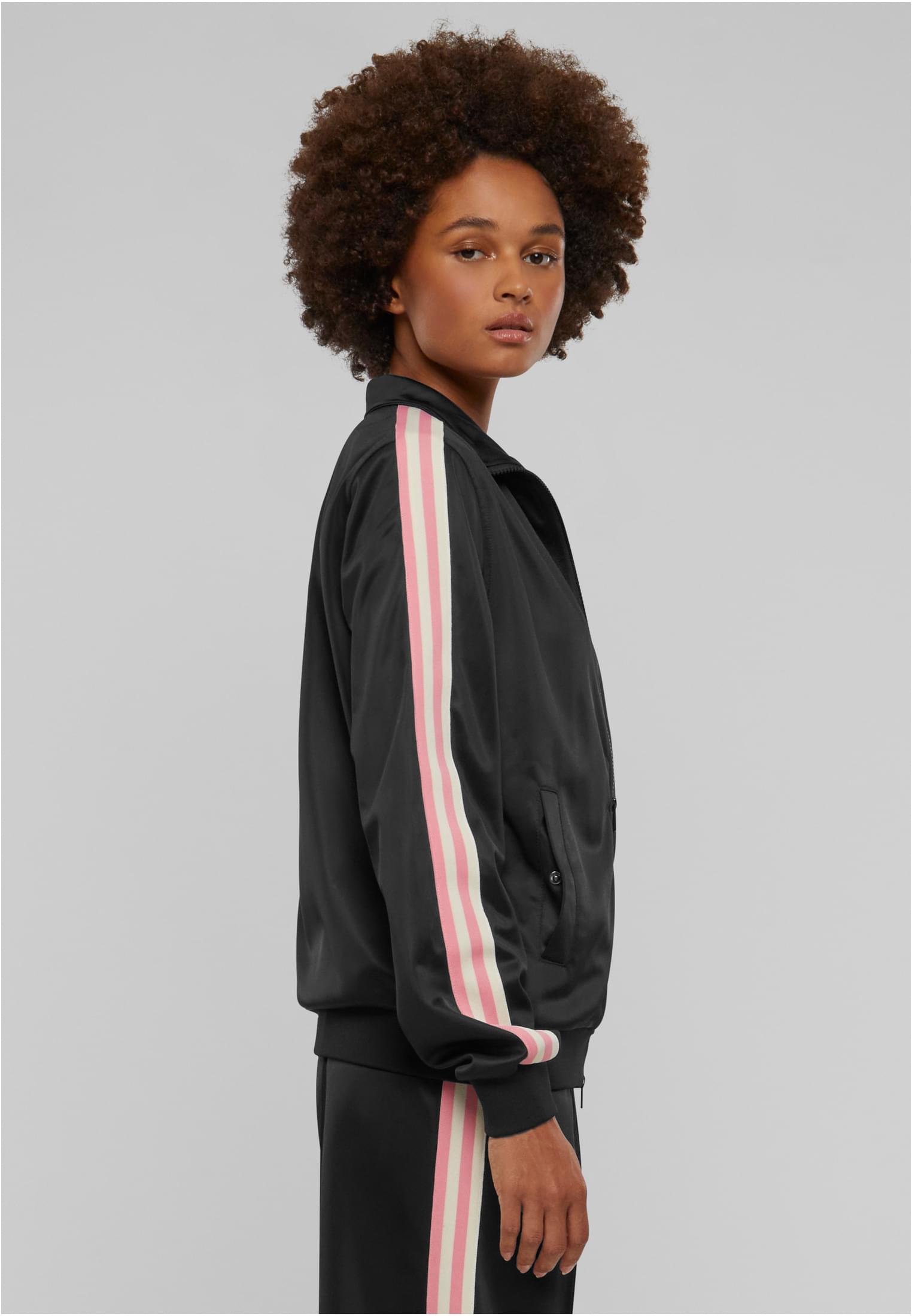 Frauen Retro Track Jacke schwarz 3XL
 - variant image 3