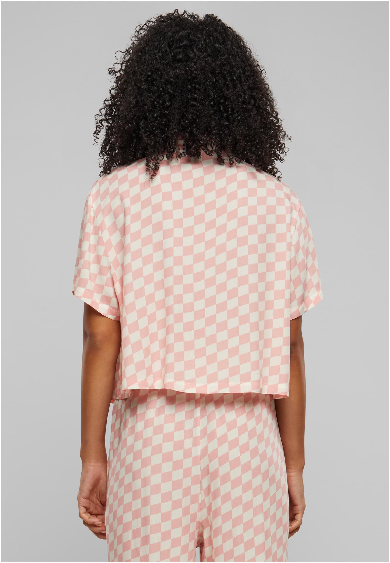Ladies Viscose Resort Shirt lemonadepinkcheck 3XL - variant image 2