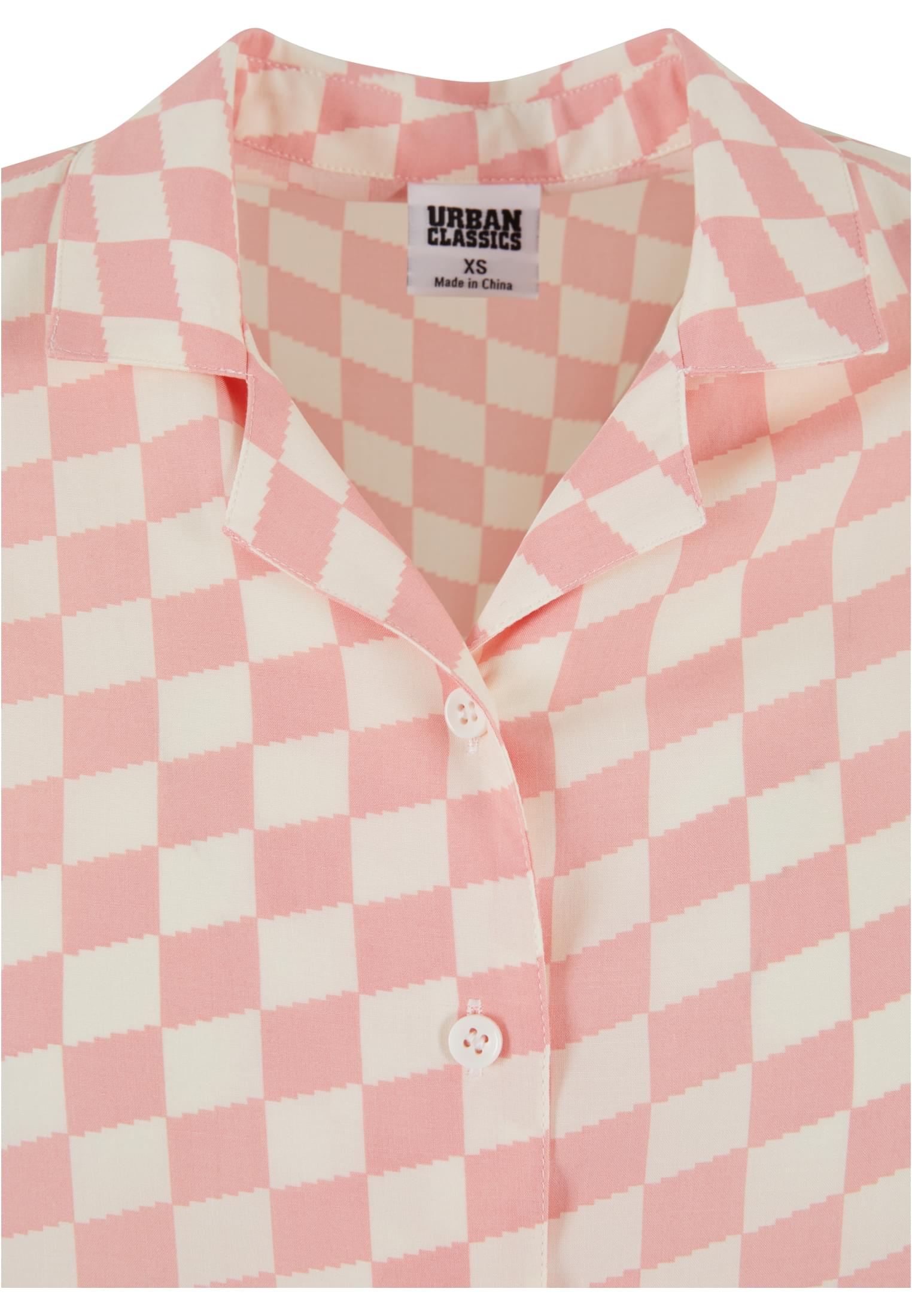 Ladies Viscose Resort Shirt lemonadepinkcheck 3XL - variant image 7
