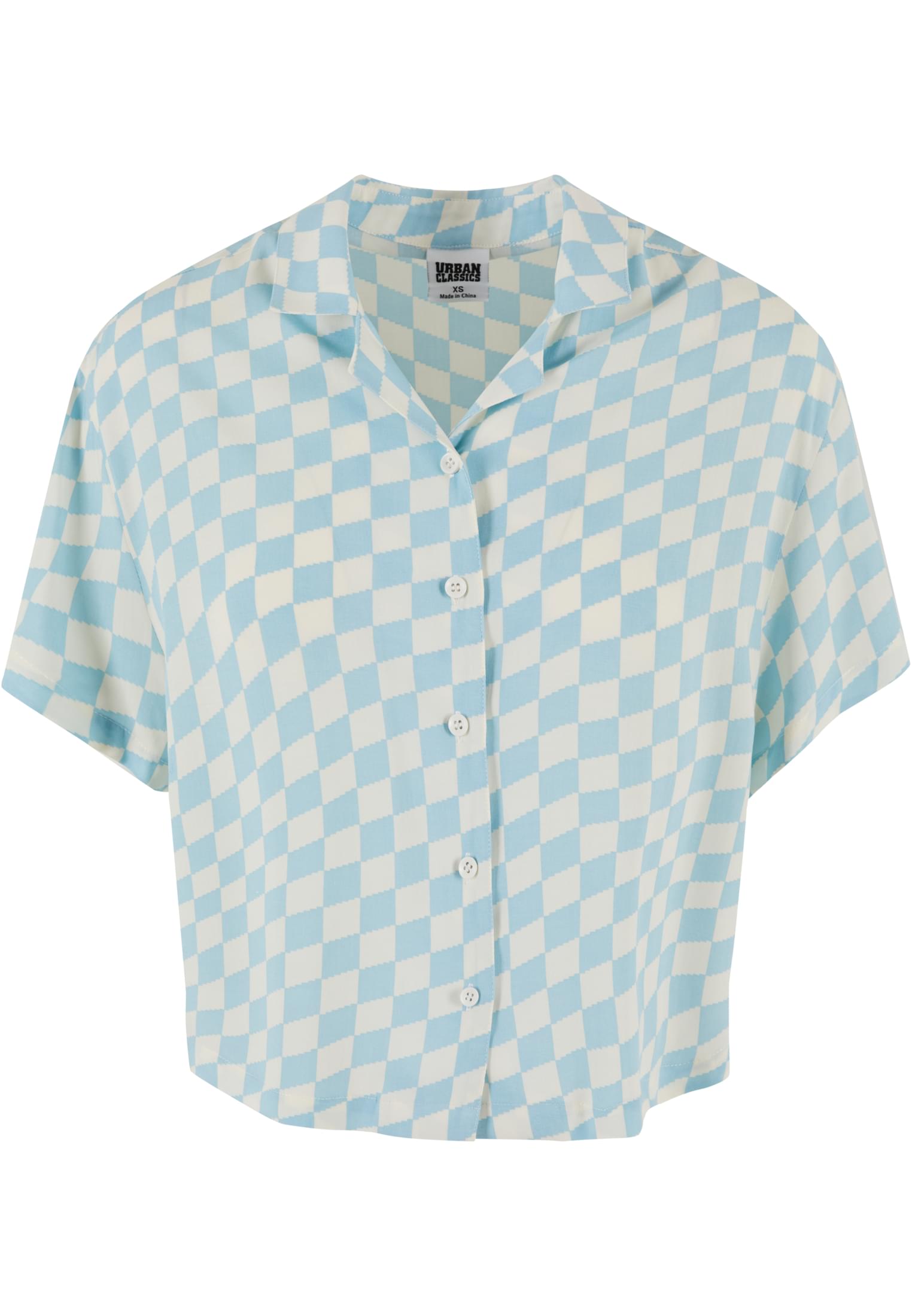 Ladies Viscose Resort Shirt oceanbluecheck 3XL - variant image 5