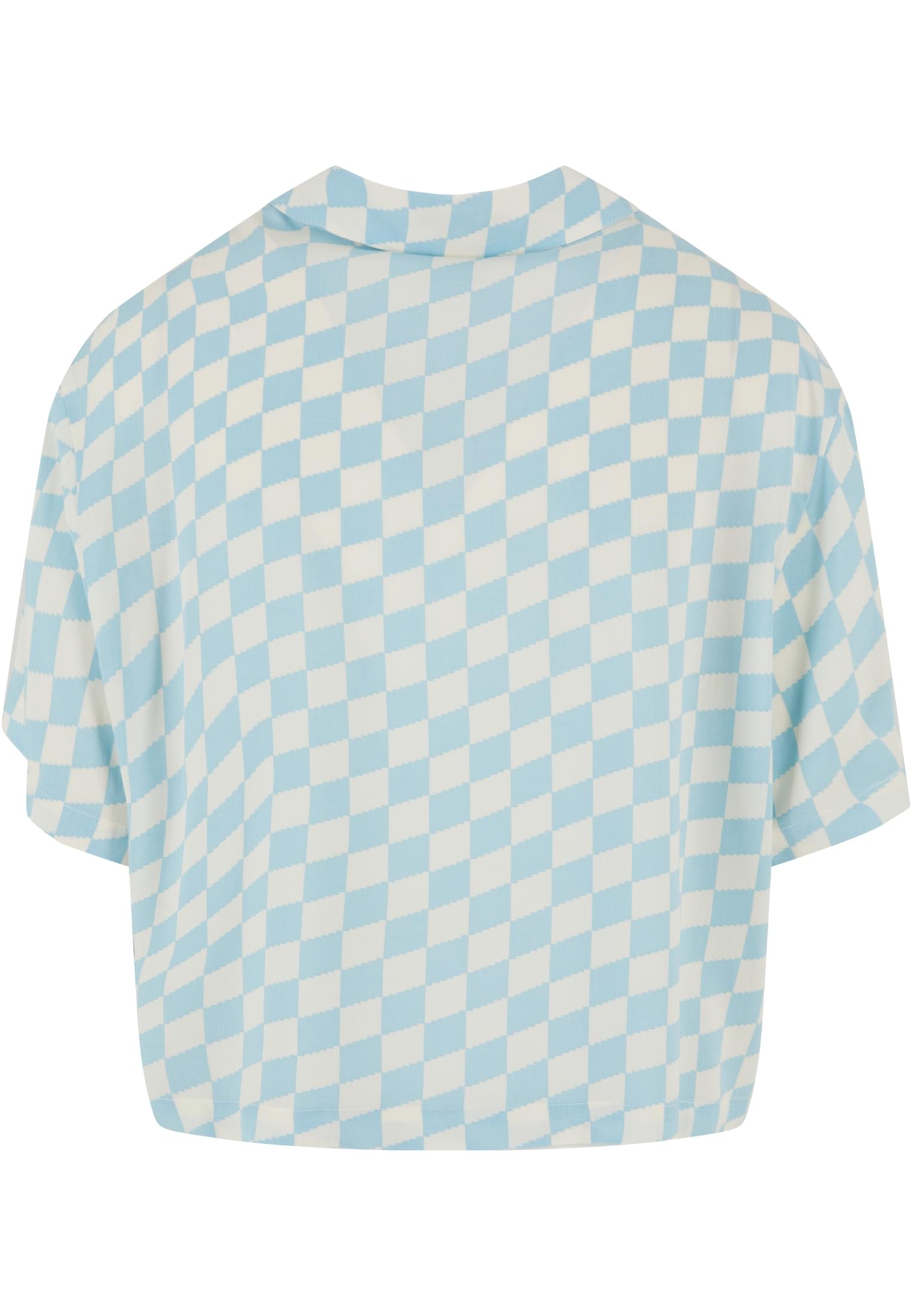 Ladies Viscose Resort Shirt oceanbluecheck 3XL - variant image 6