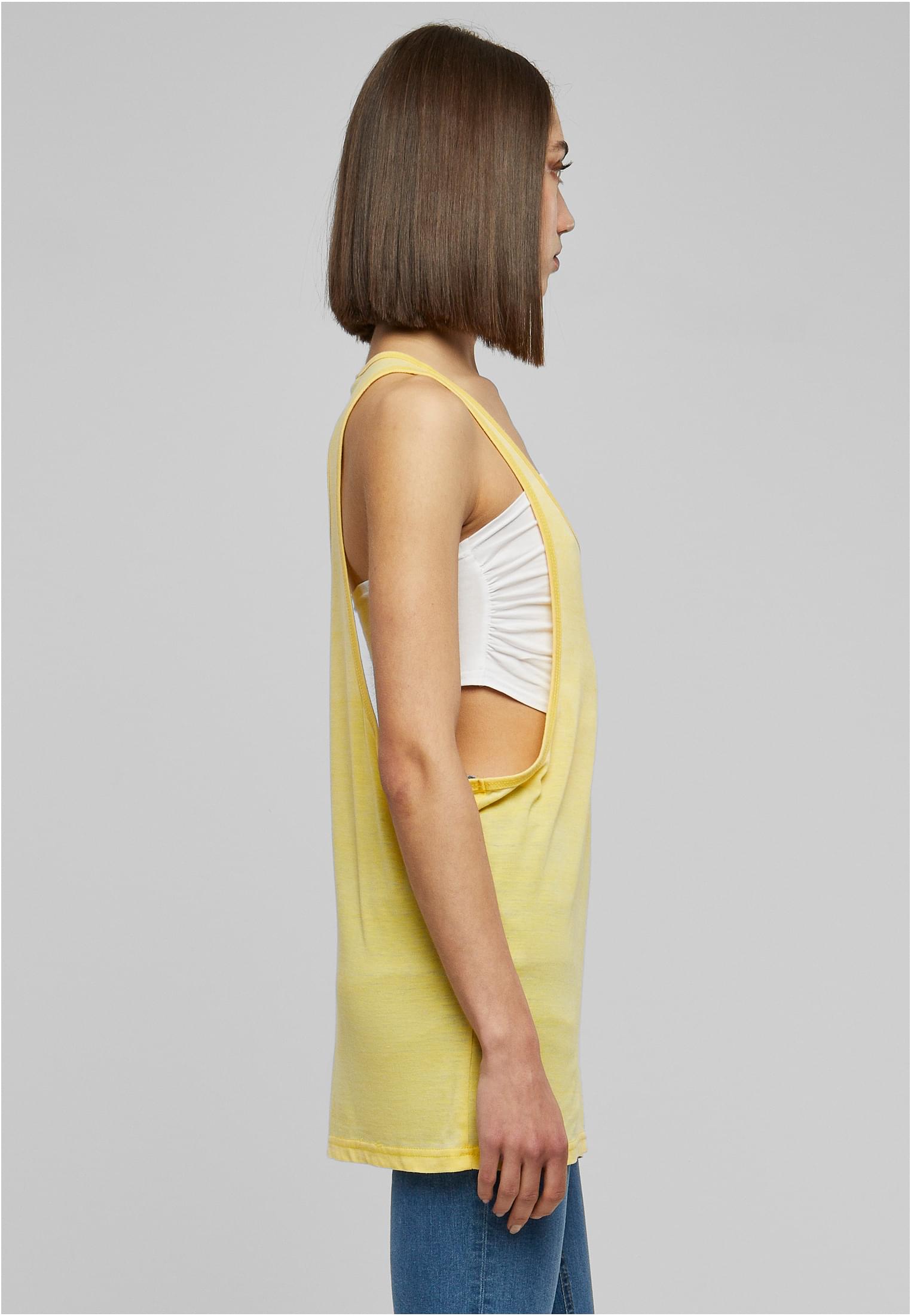 Dames Tank Top Déchiré Jaune L
 - variant image 3