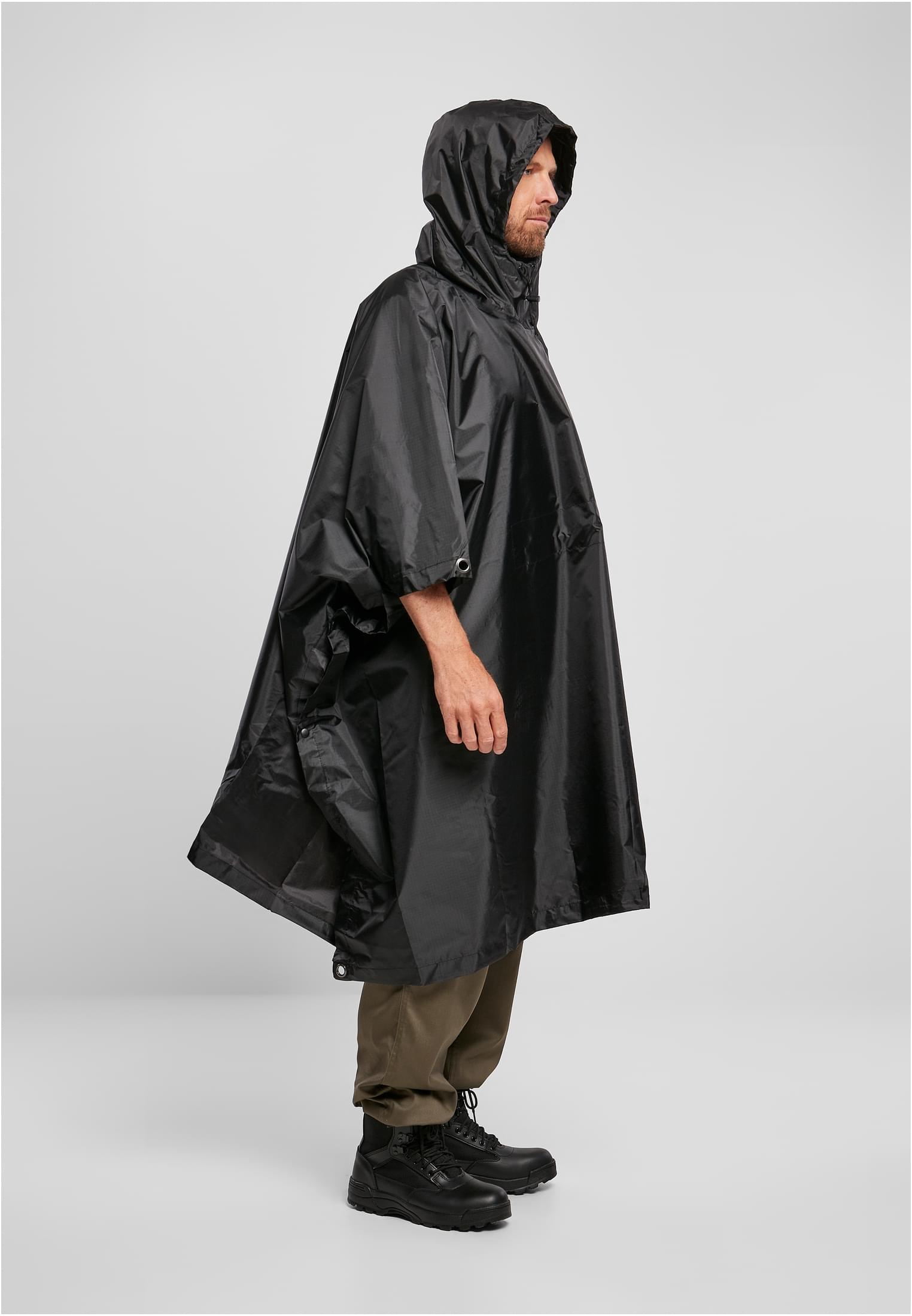 Ripstop Poncho black one size - variant image 3