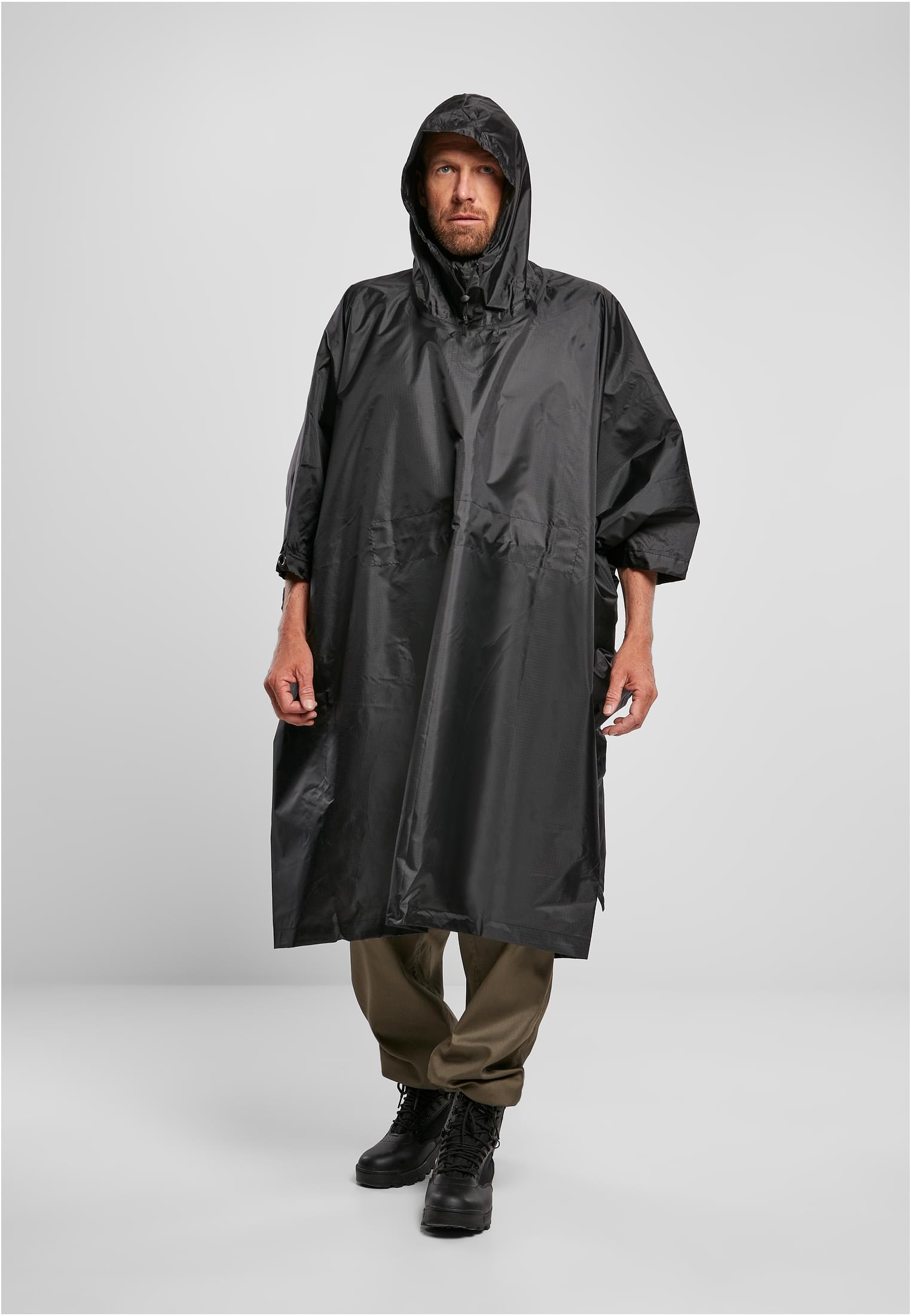 Ripstop Poncho black one size - alternate variant 1