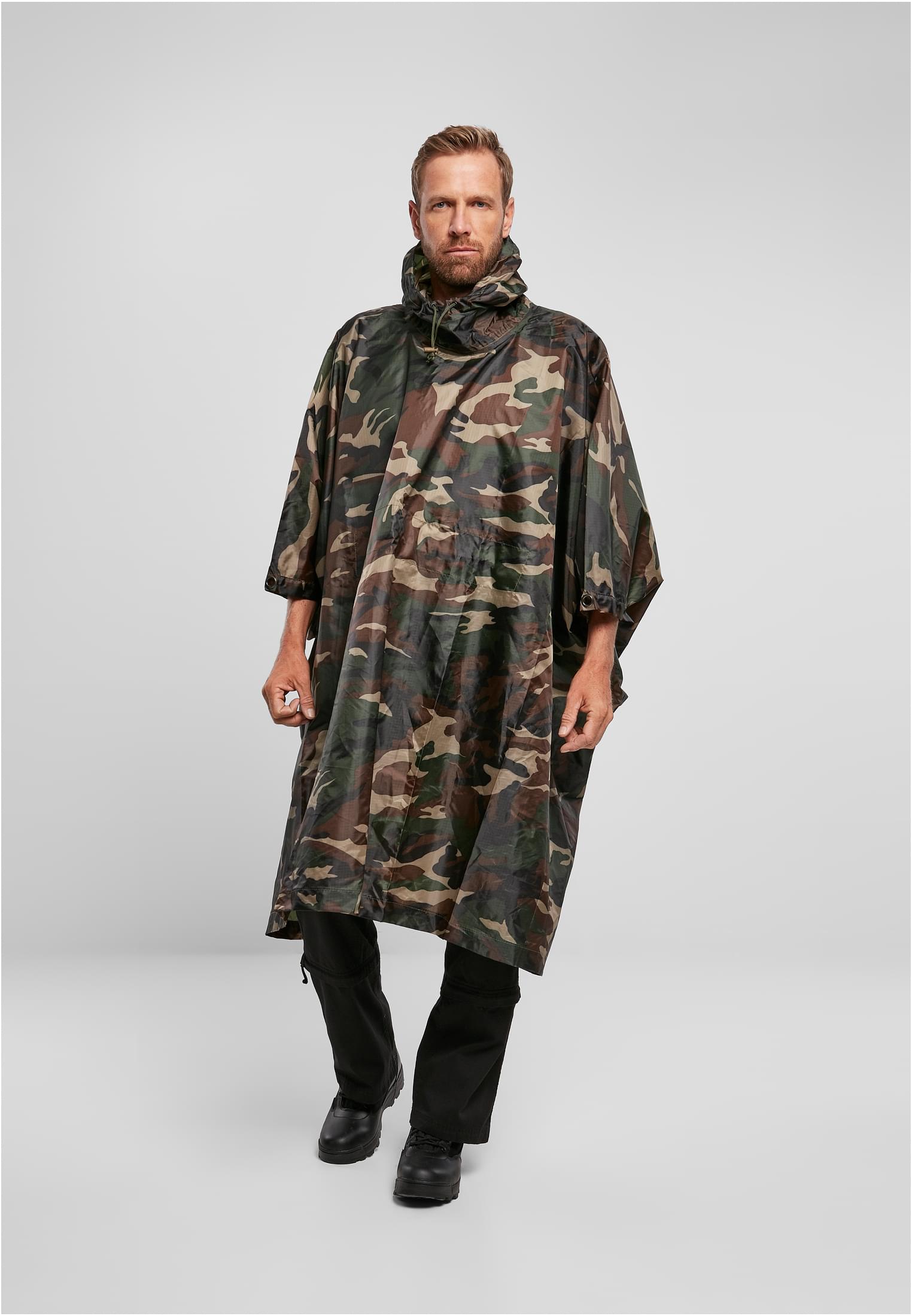 Ripstop Poncho woodland one size - variant image 4