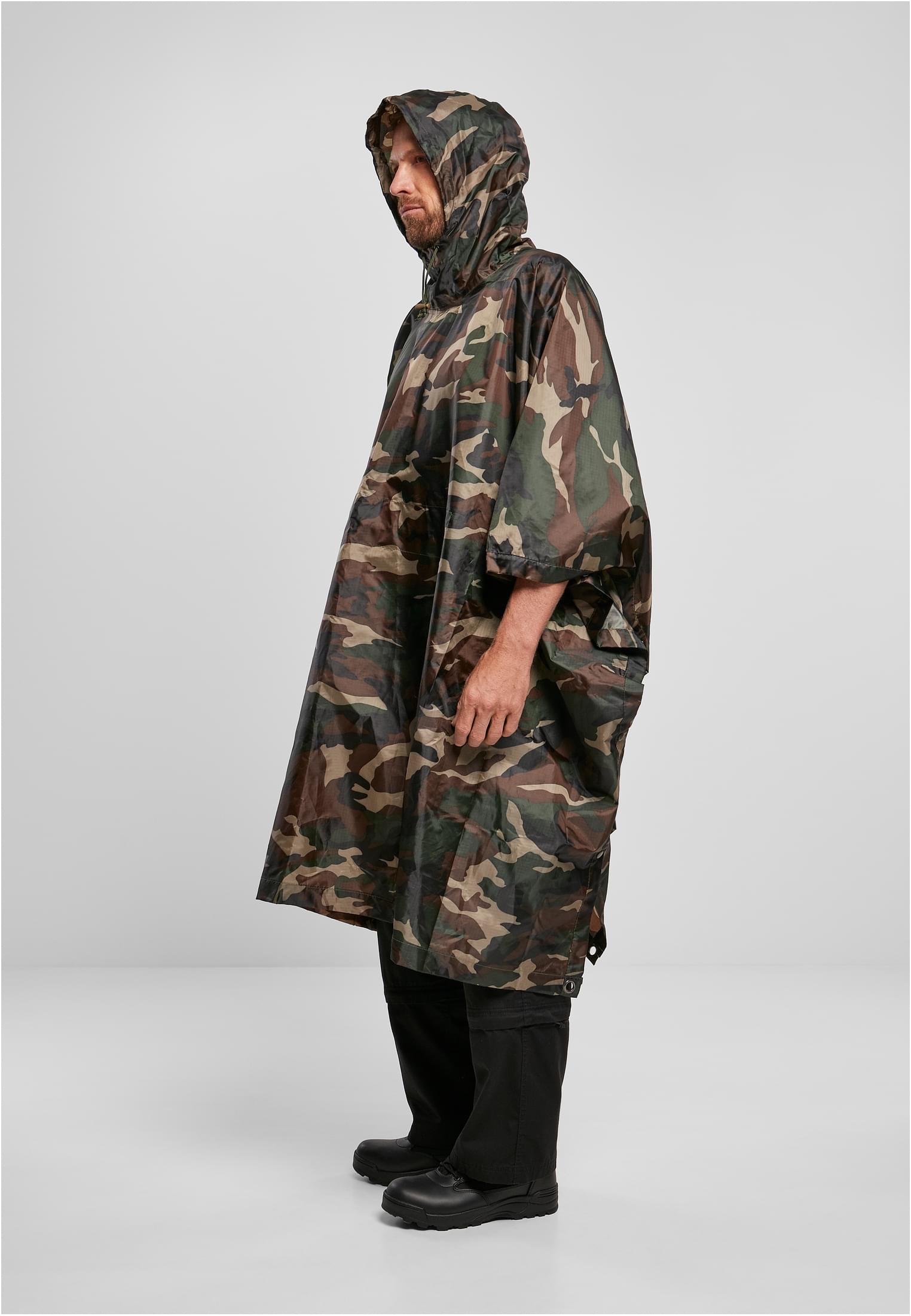 Ripstop Poncho woodland one size - variant image 1