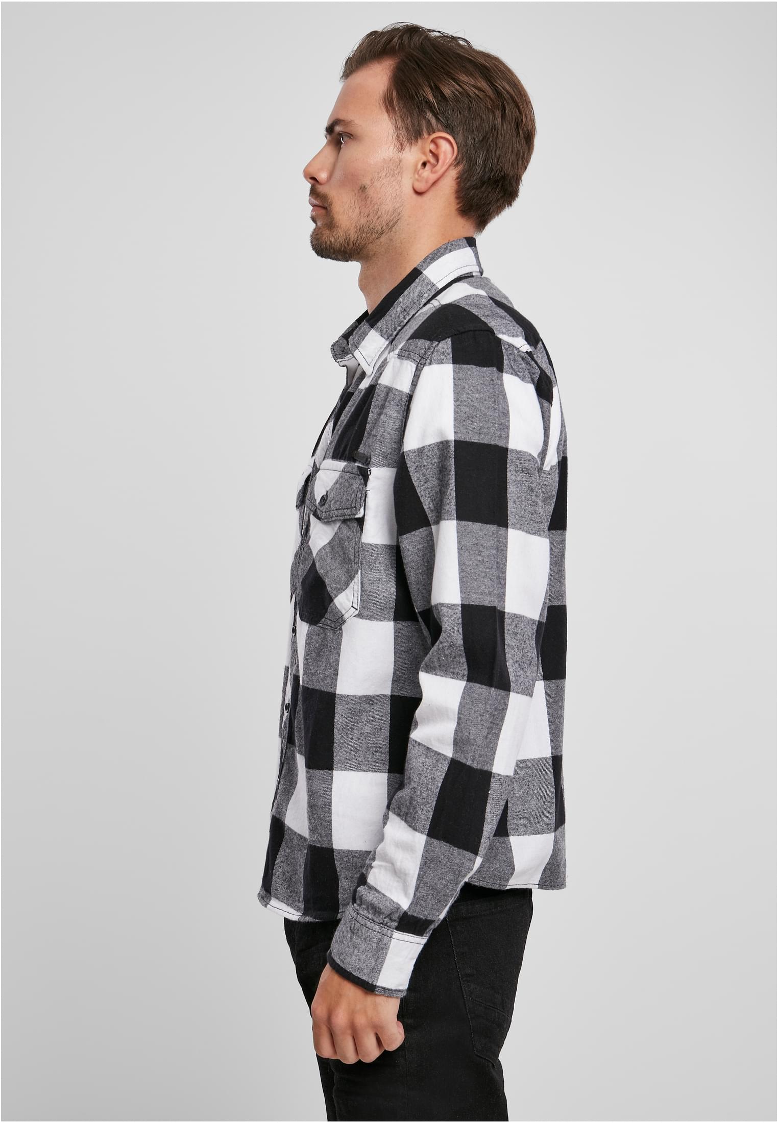 Camisa de manga corta blanca/negra 3XL
 - variant image 1