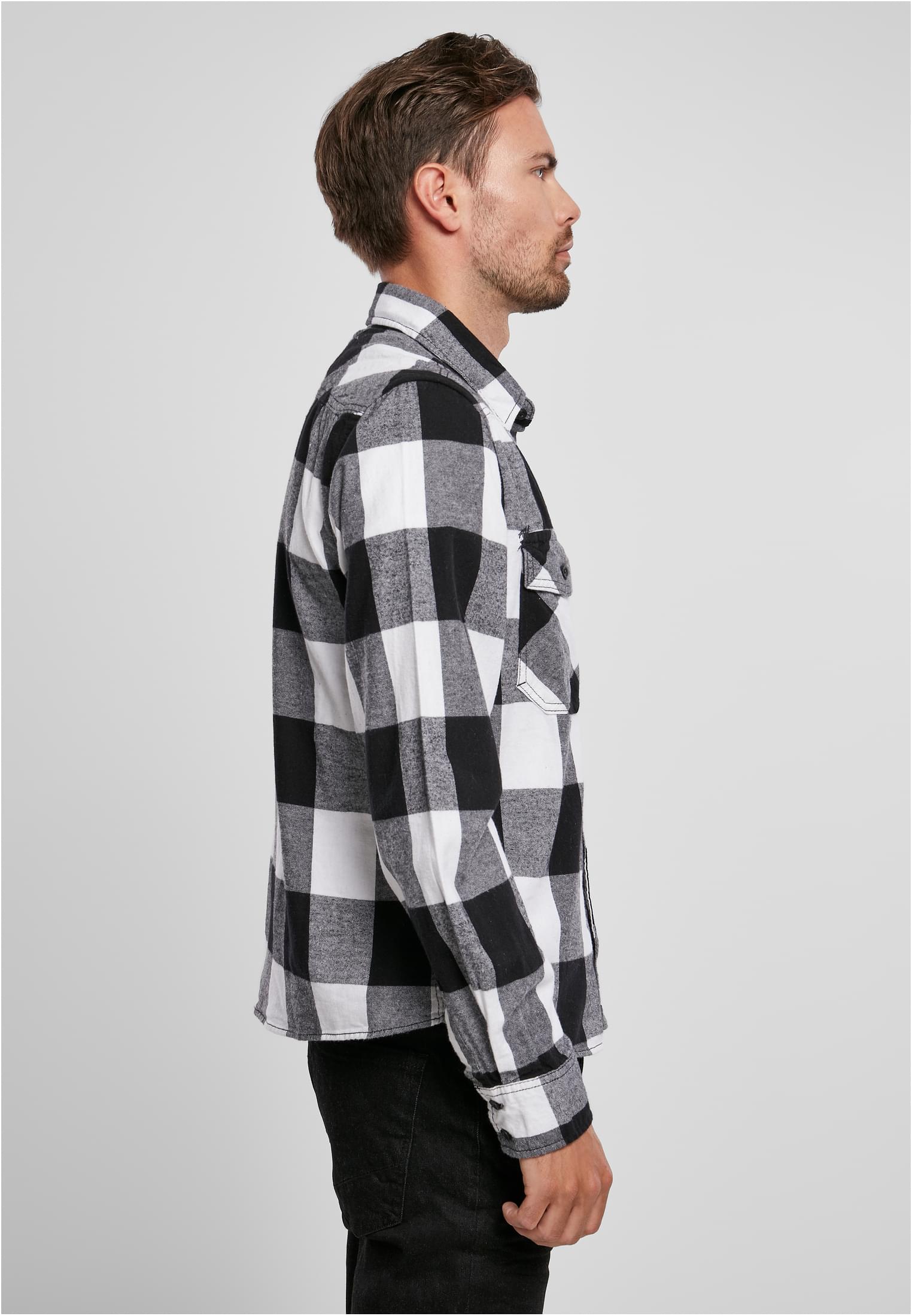 Camisa de manga corta blanca/negra 3XL
 - variant image 3