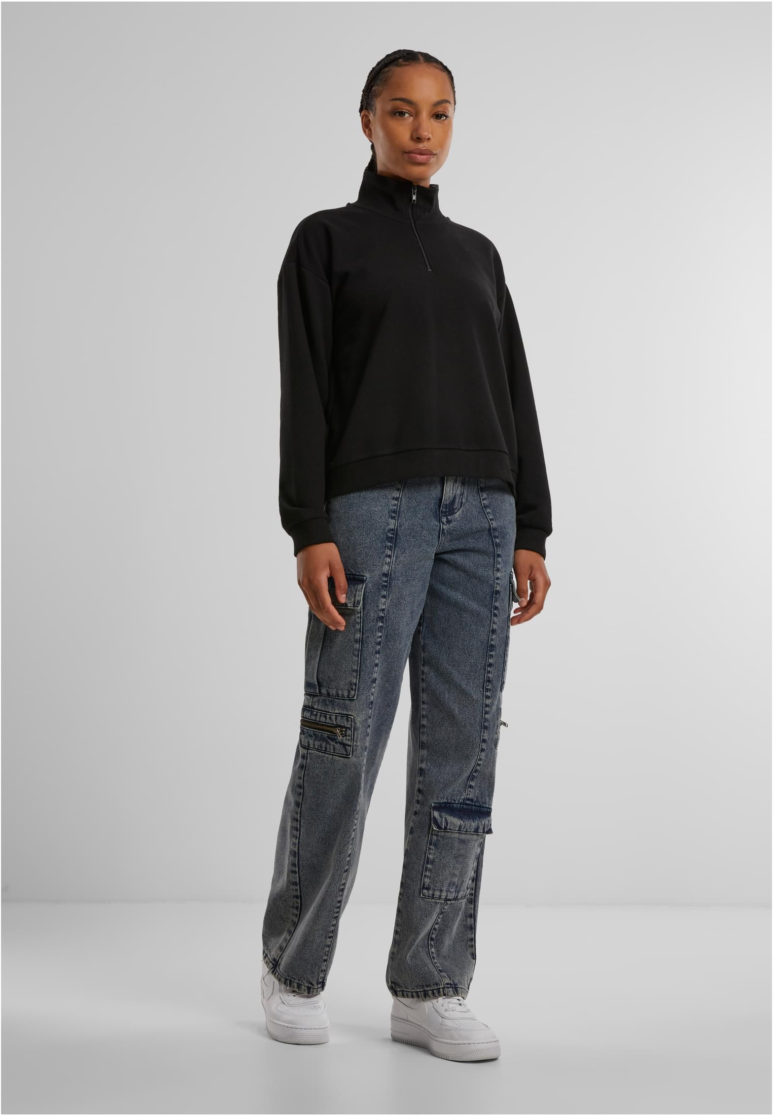 Ladies Light Terry Troyer black 4XL - variant image 2