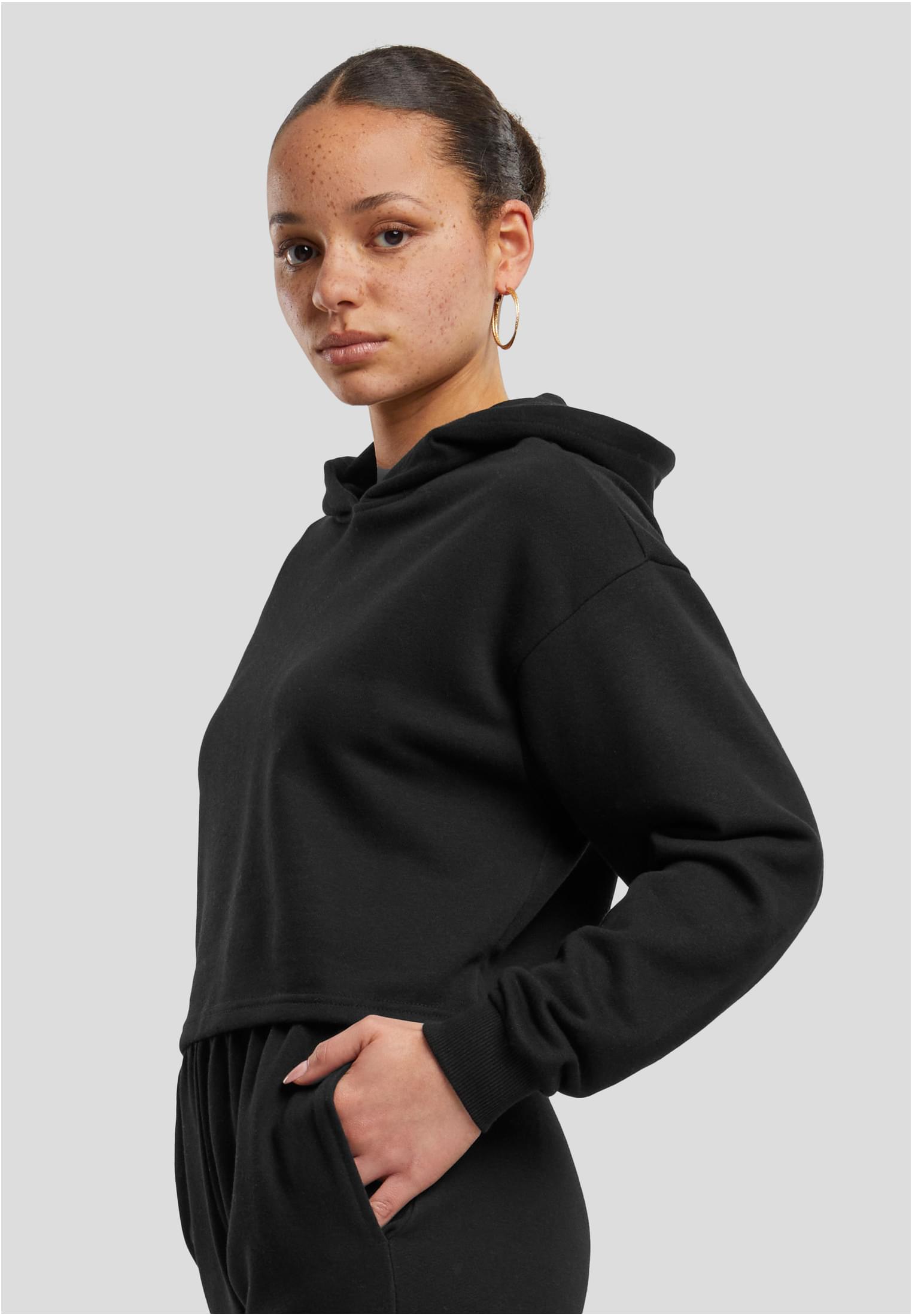 Femmes Coupe Débardeur Court Pantalon Terry Noir 3XL
 - variant image 1