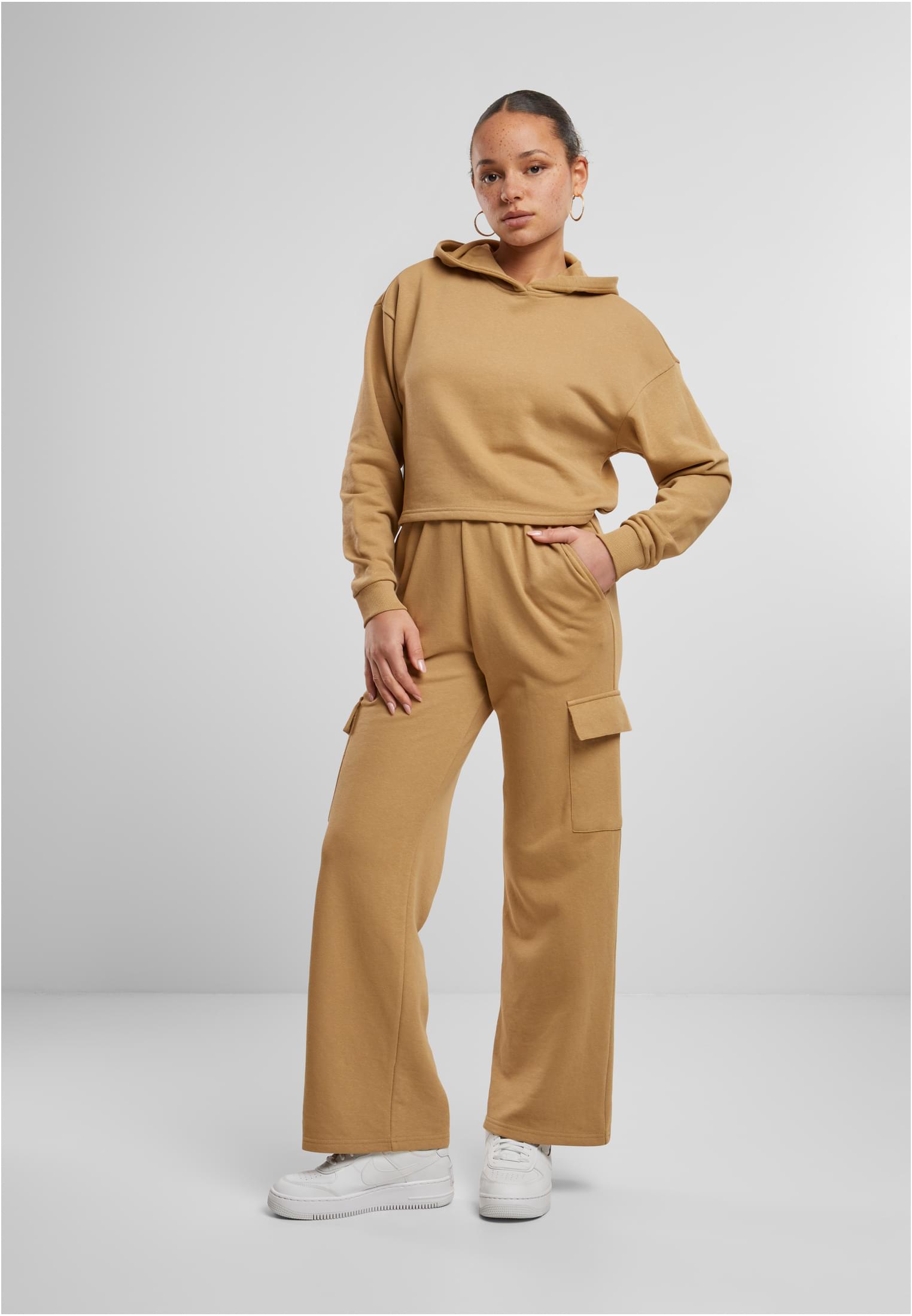 Femmes Coupe Débardeur Court Terry Beige Foncé 3XL
 - variant image 4
