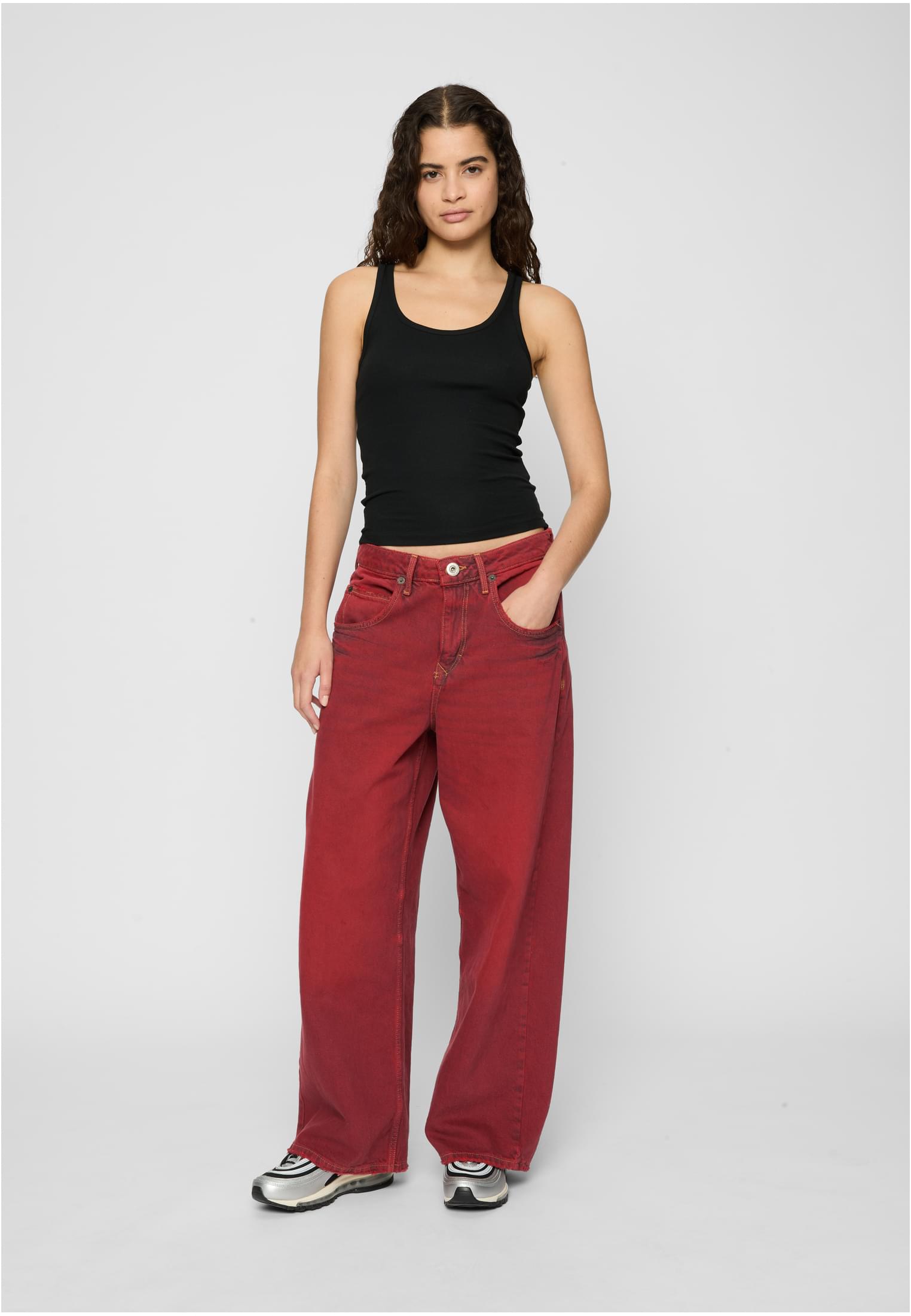 Ladies Organic Basic Rib Top 2-Pack black+black 3XL - variant image 2