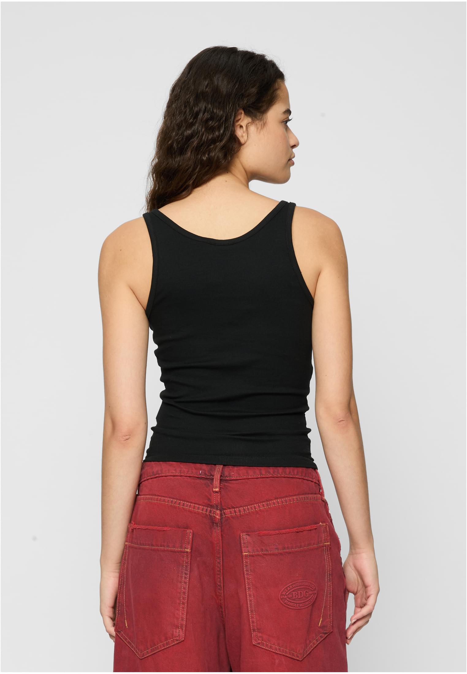 Ladies Organic Basic Rib Top 2-Pack black+black 3XL - variant image 1
