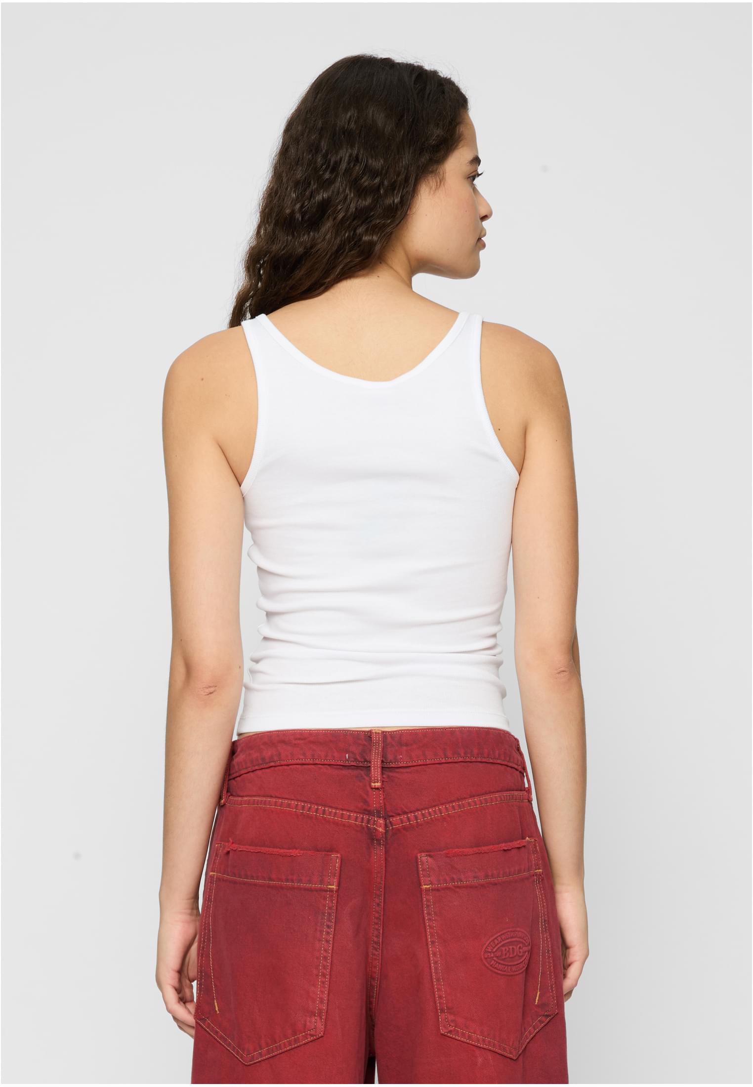 Ladies Organic Basic Rib Top 2-Pack black+white 3XL - variant image 1