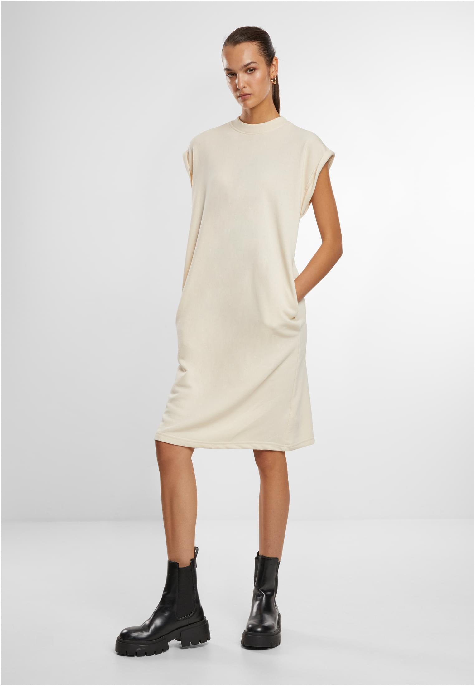 Ladies Light Terry Dress whitesand L - variant image 2