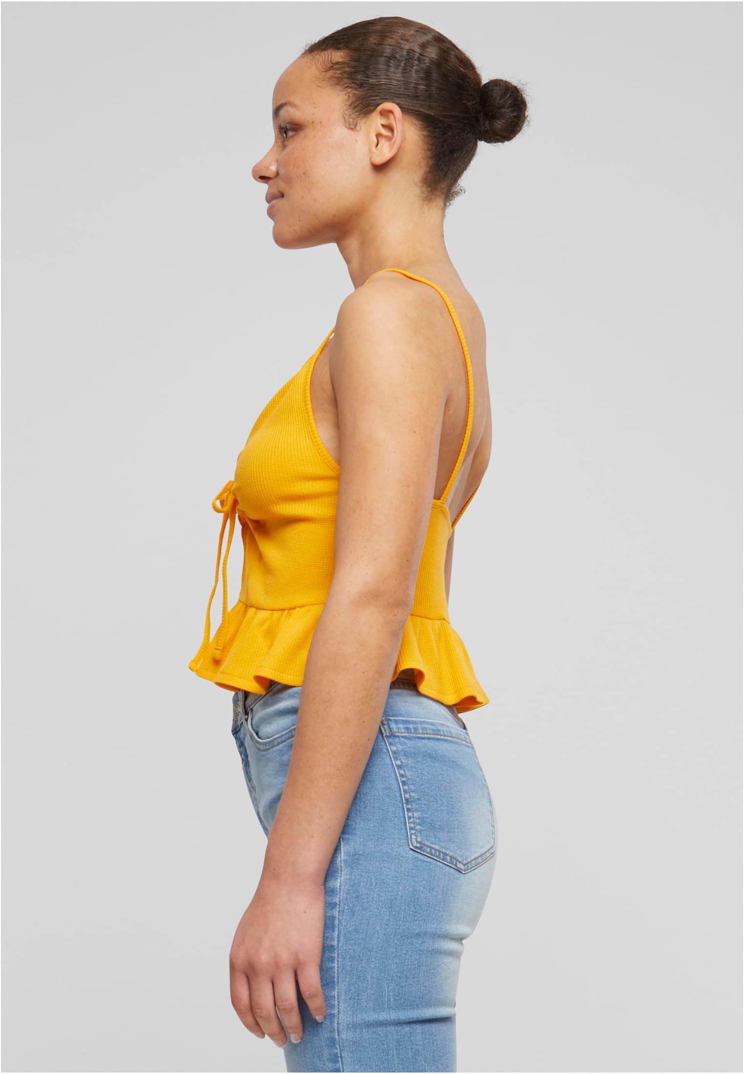 Ladies Waffle Pique Ruffle Top magicmango 3XL - variant image 1
