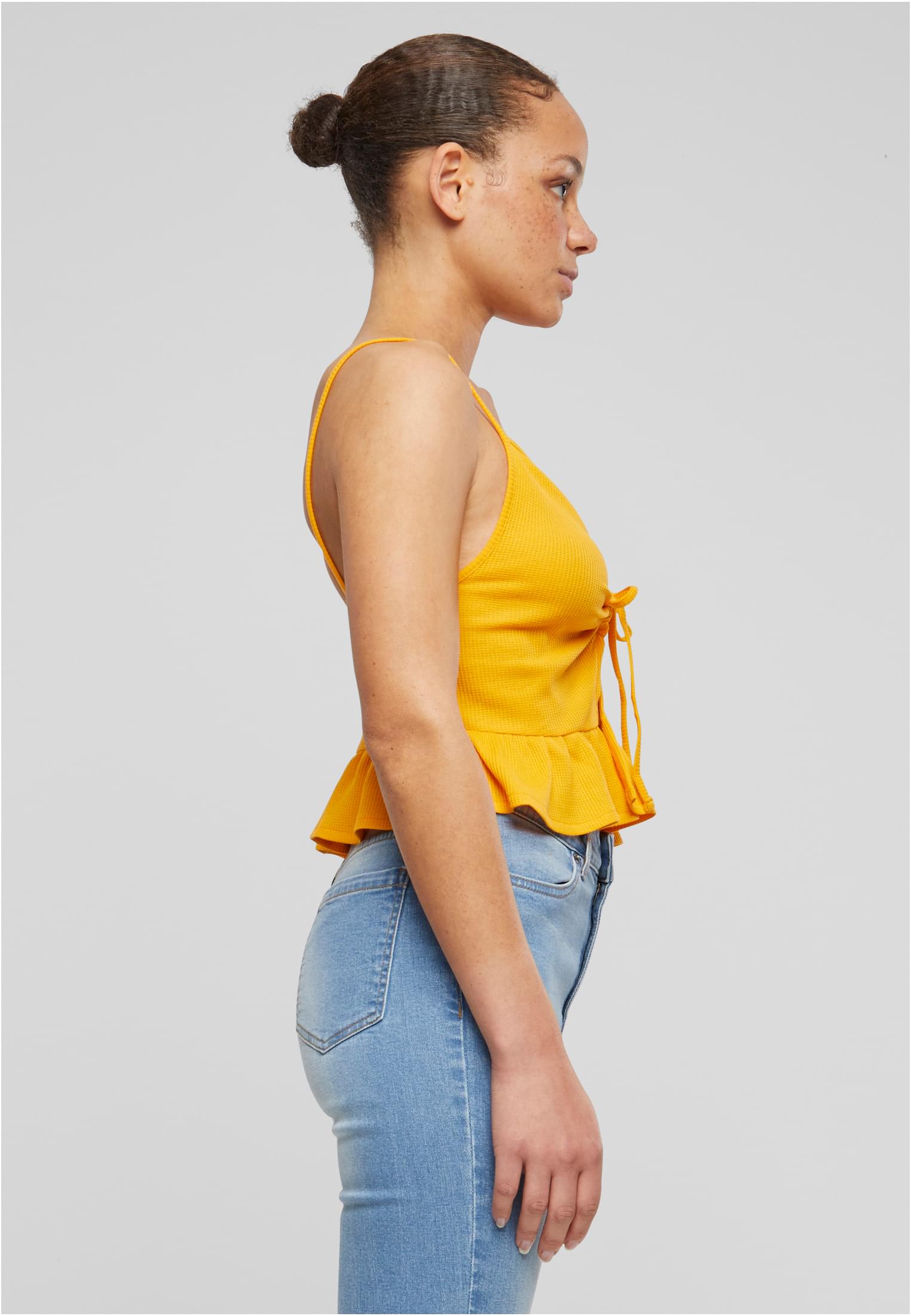 Ladies Waffle Pique Ruffle Top magicmango 3XL - variant image 3