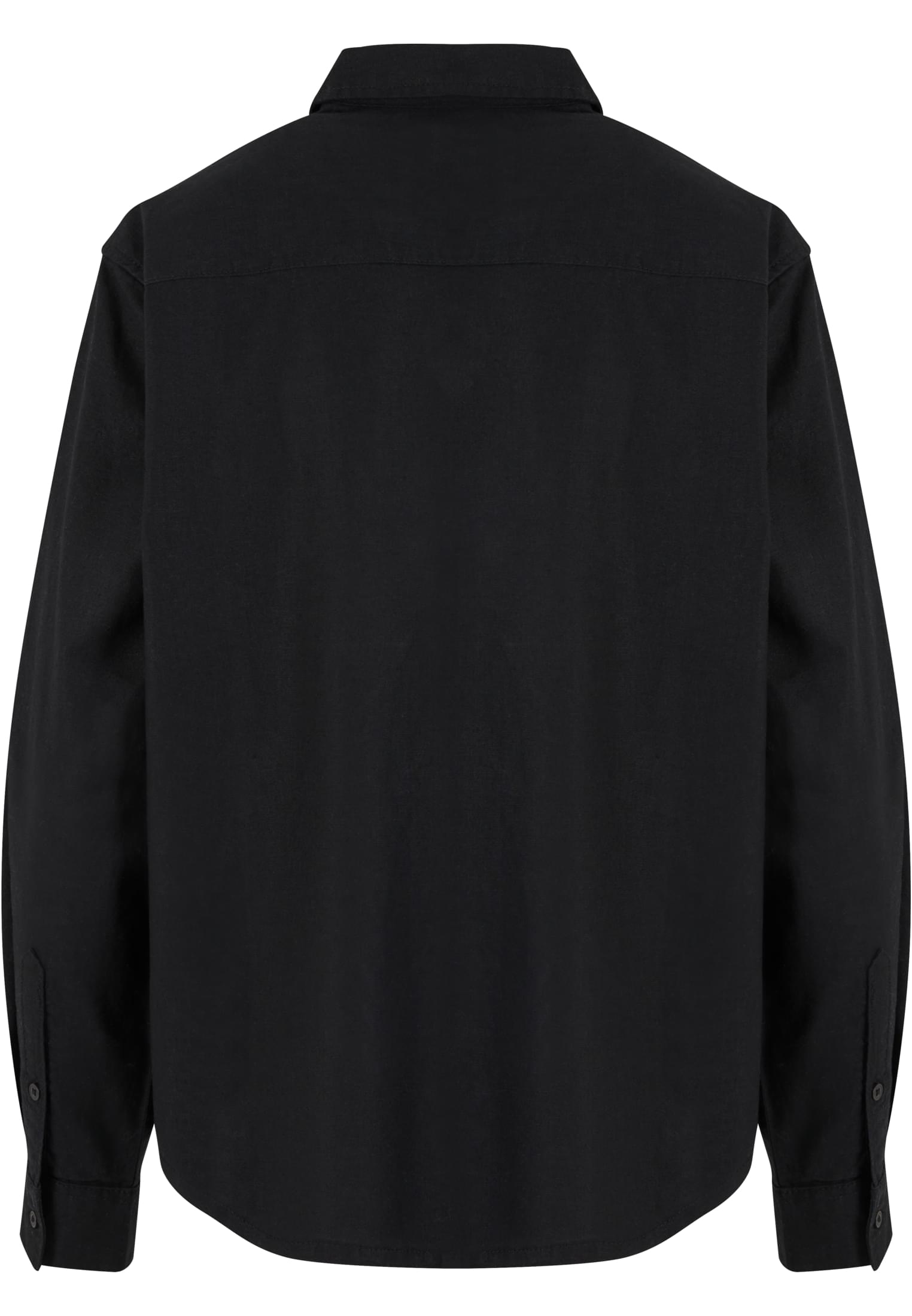 Ladies Linen Mixed Oversized Shirt black 3XL - variant image 6