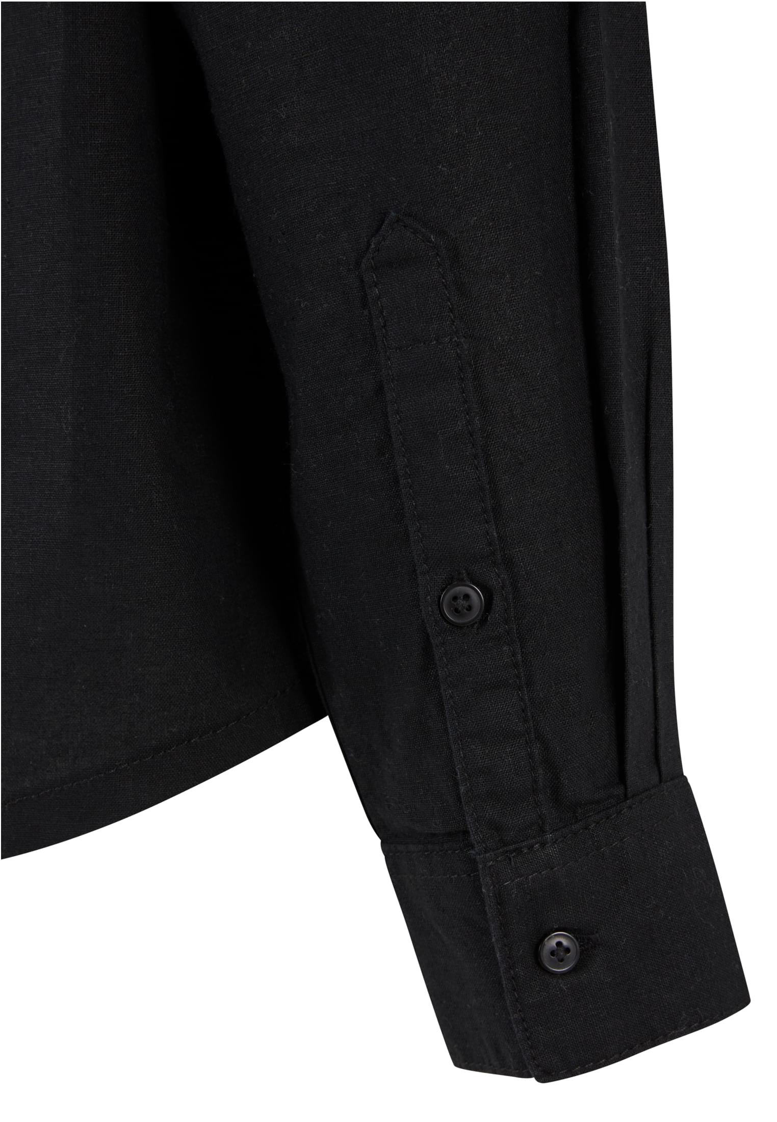 Ladies Linen Mixed Oversized Shirt black 3XL - variant image 9
