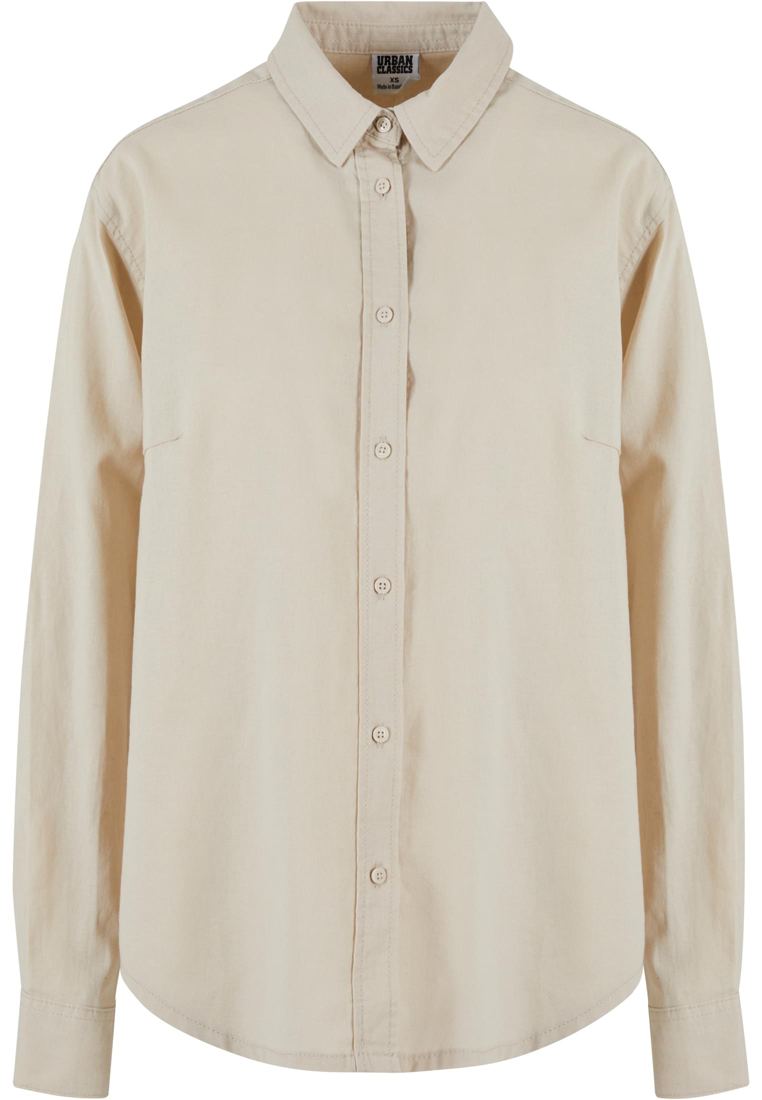 Ladies Linen Mixed Oversized Shirt softseagrass 3XL - variant image 7